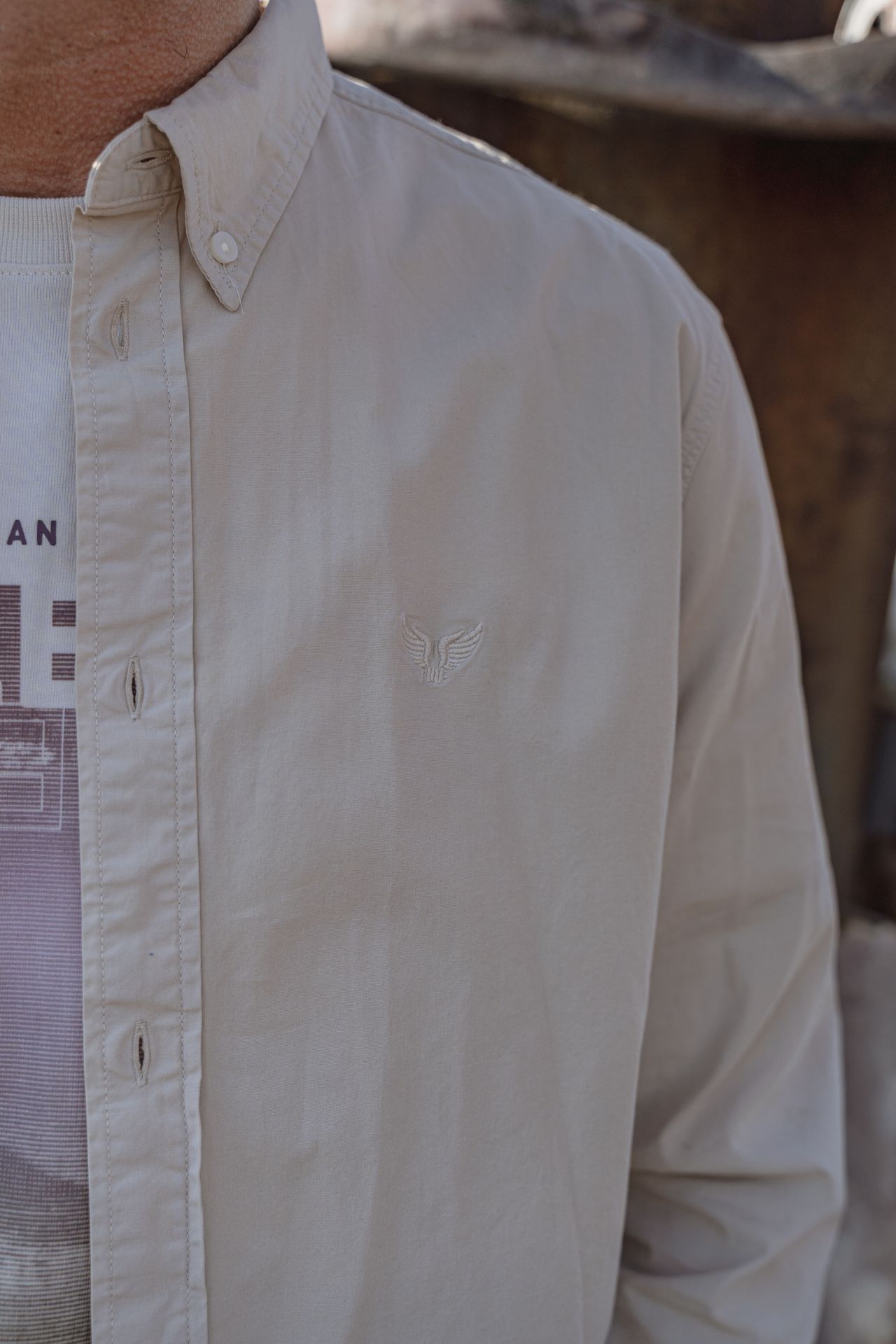 Pme Legend LONG SLEEVE SHIRT American Classic Silver Lining 2900158663059