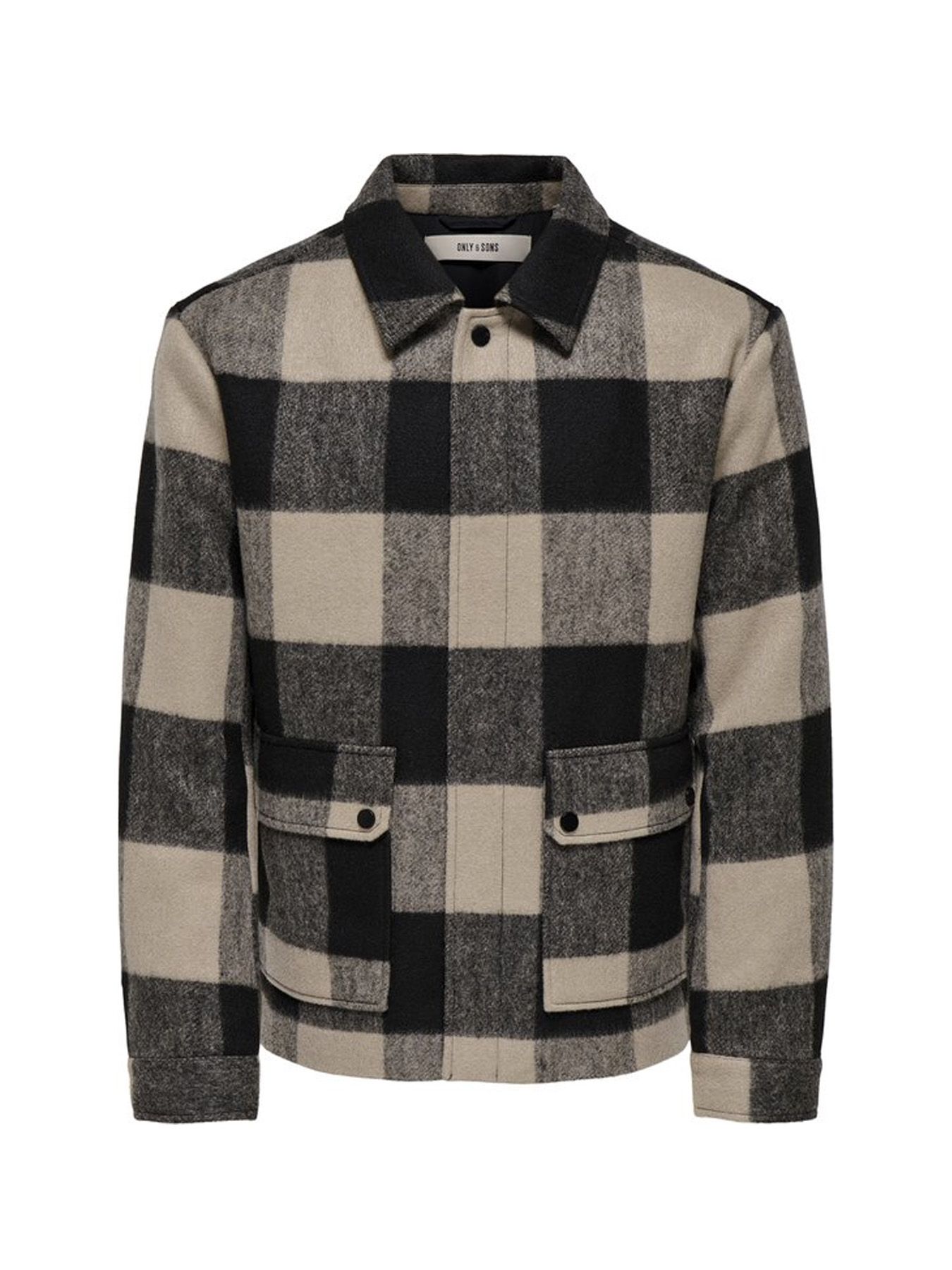Only & Sons ONSCONNOR LIFE CHECK JACKET OTW Silver Lining/MELANGE 00114926-EKA26011400001994
