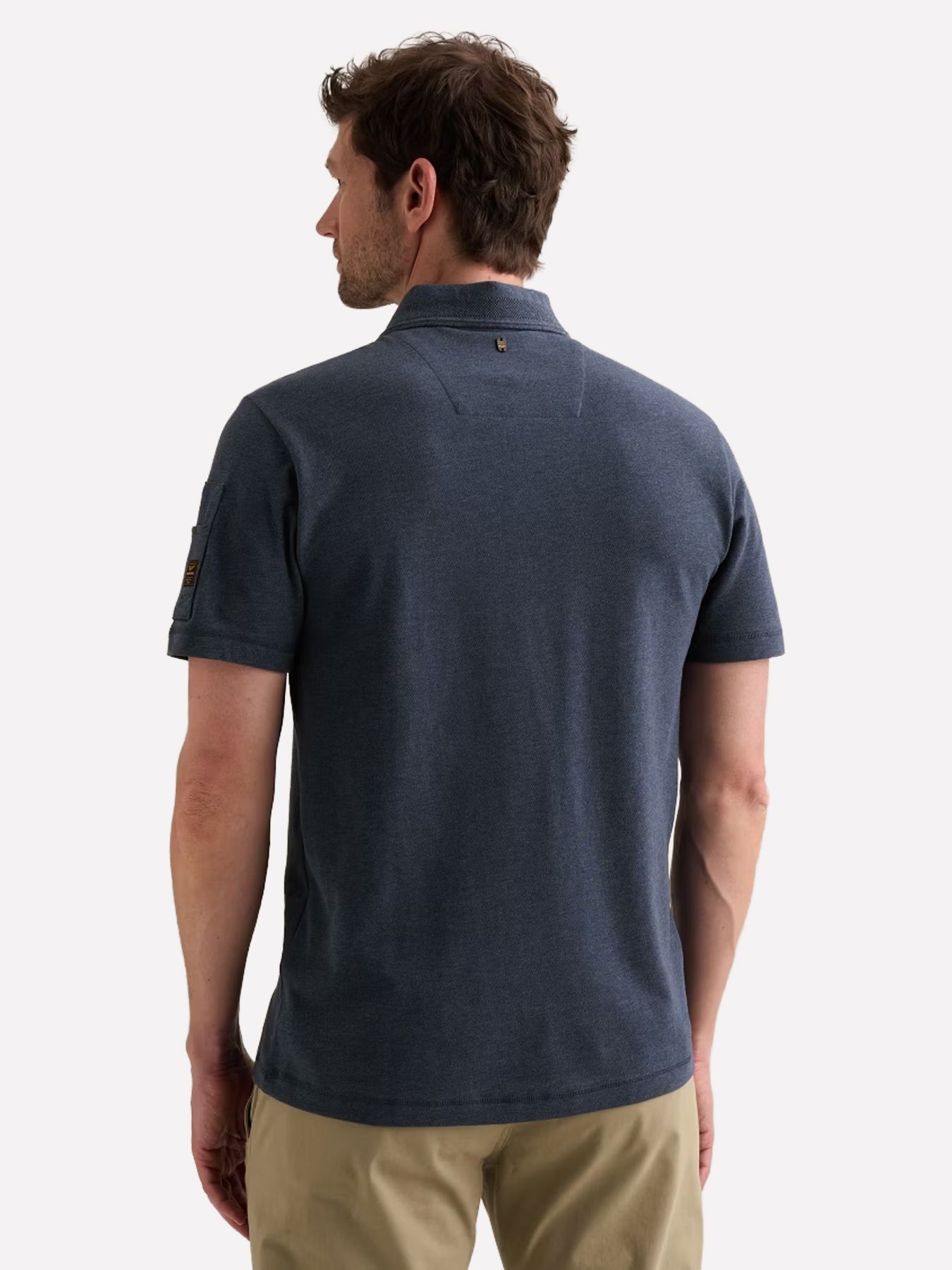 Pme Legend Short sleeve polo pique melange Sargasso Sea 2900161469013