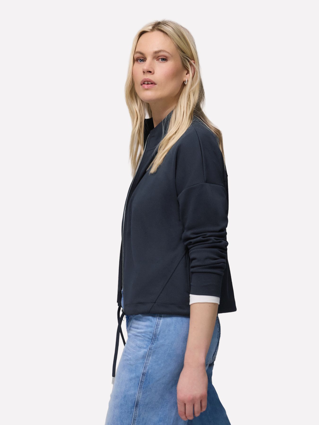 Street-One A324787 turtle neck zipper jacket shadowed navy 00115936-EKA19000200000860