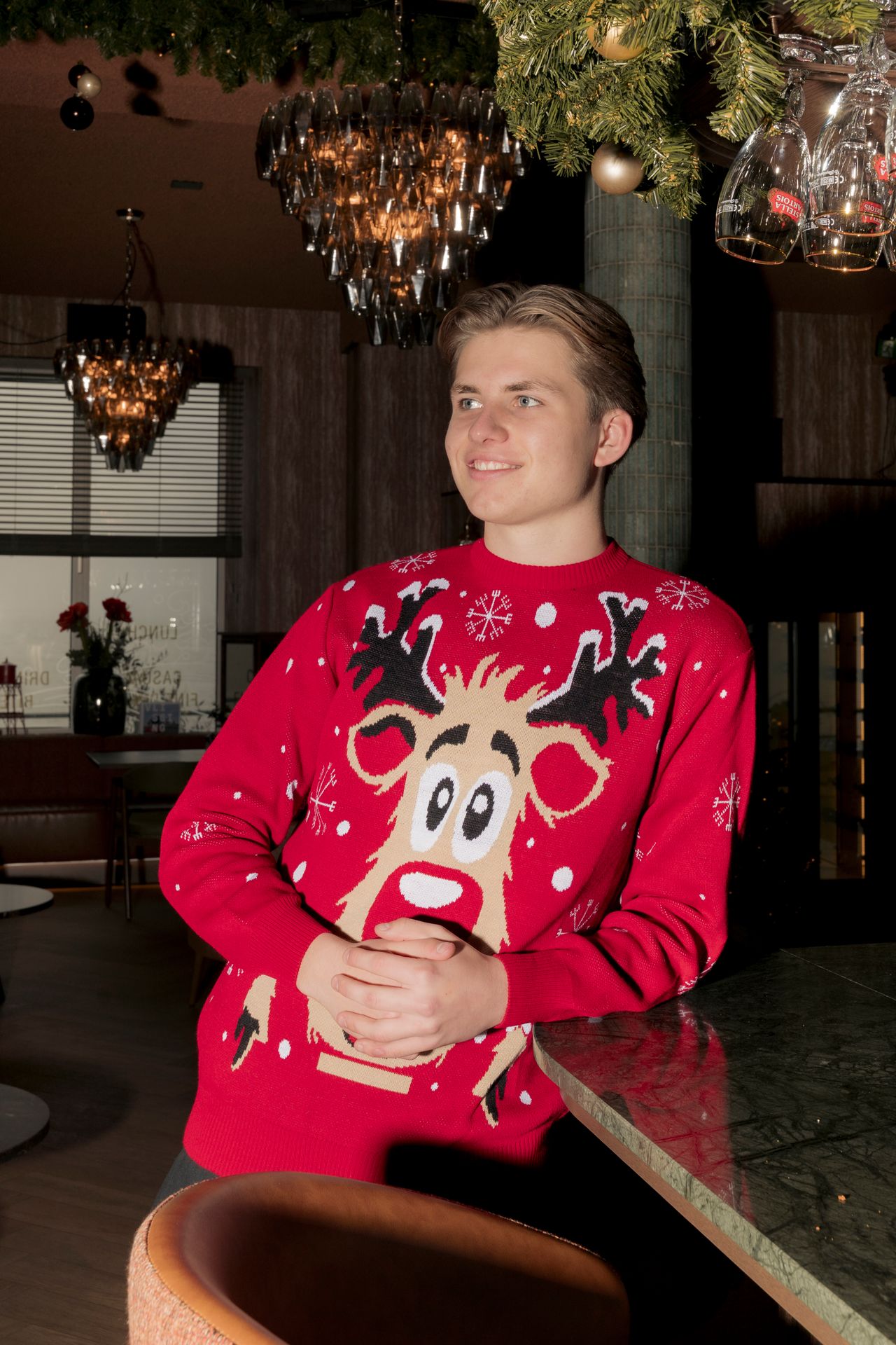 Ballin 8002 Kerst trui RED 2900162210072