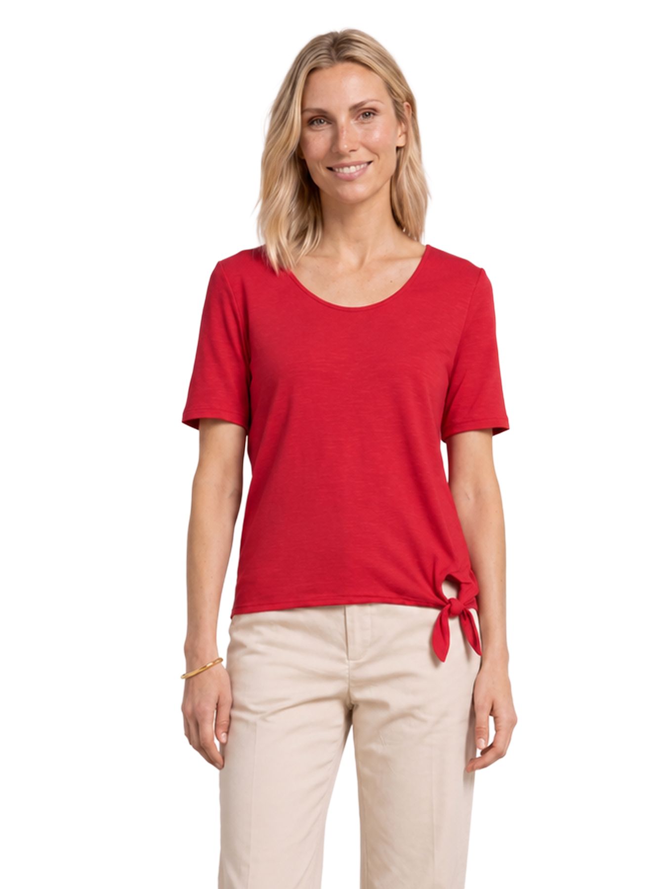 Street-One A325250 jersey shirt w.knot salsa red 00116347-EKA19000200000925