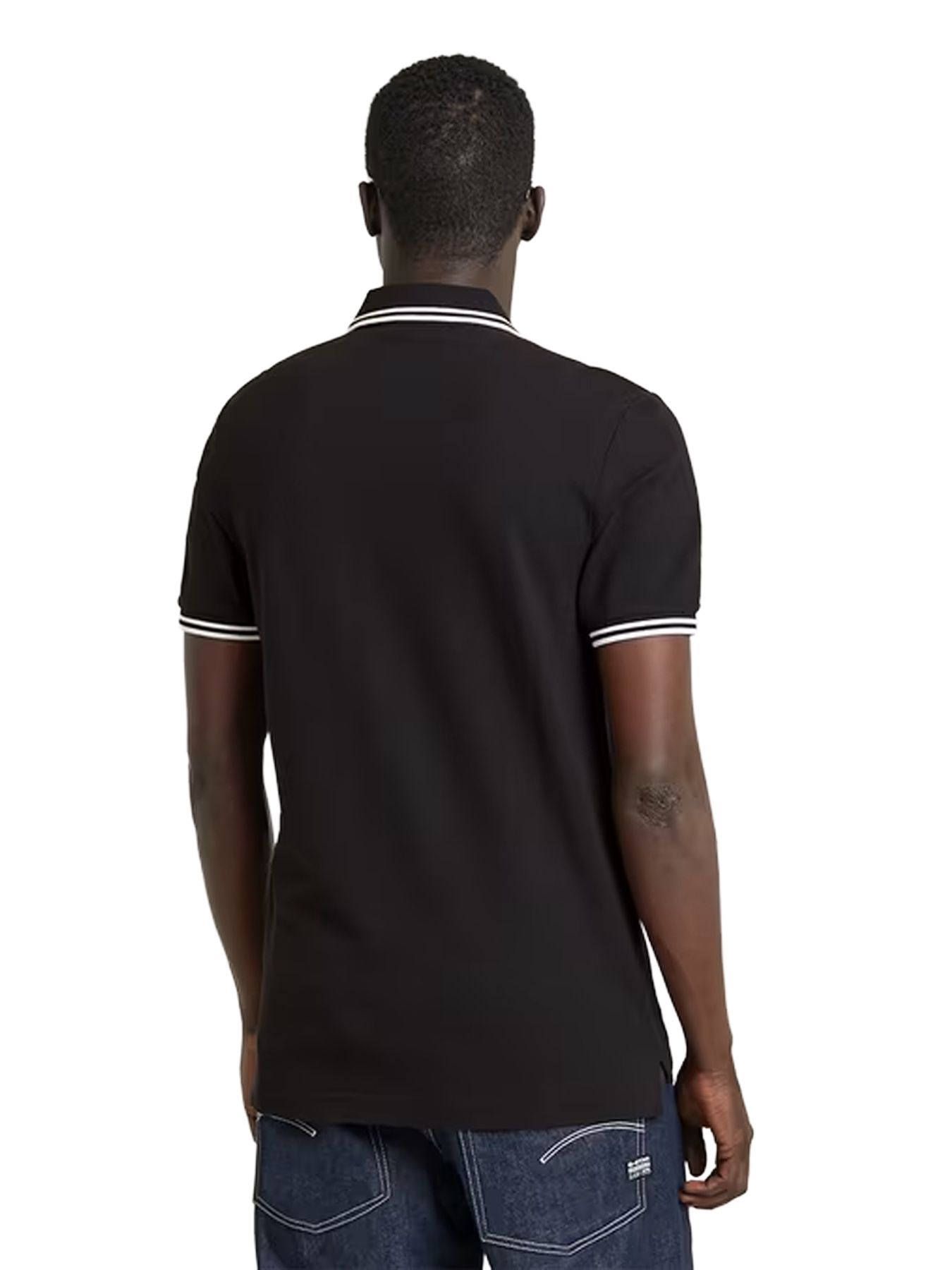 G-star Raw Dunda slim stripe polo s\s 6484 dk black 2900162662079
