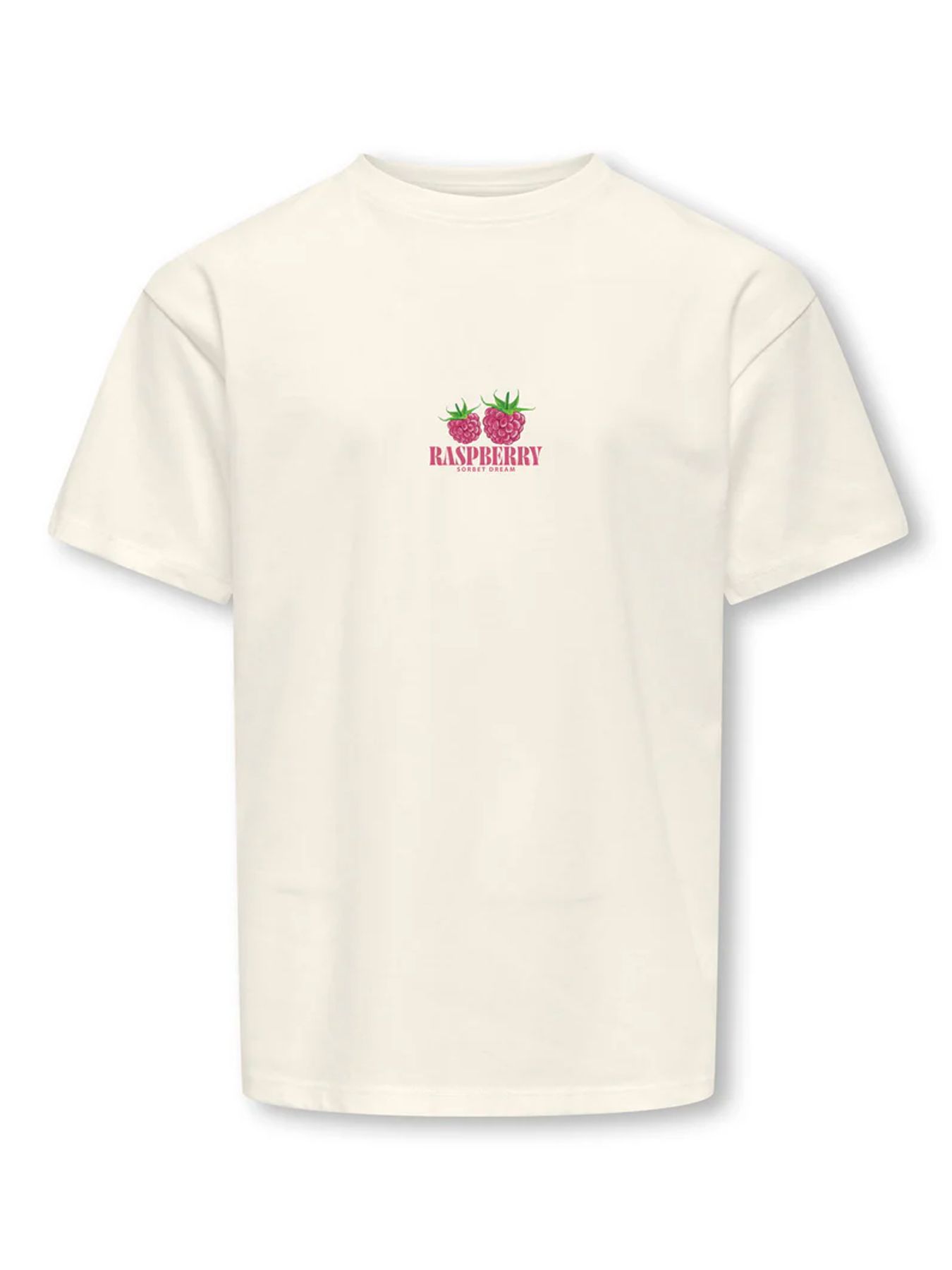 Kids Only KOGCARINA LIFE SS LOOSE PRINTED TOP Cloud Dancer/Pomegranate 2900162678032