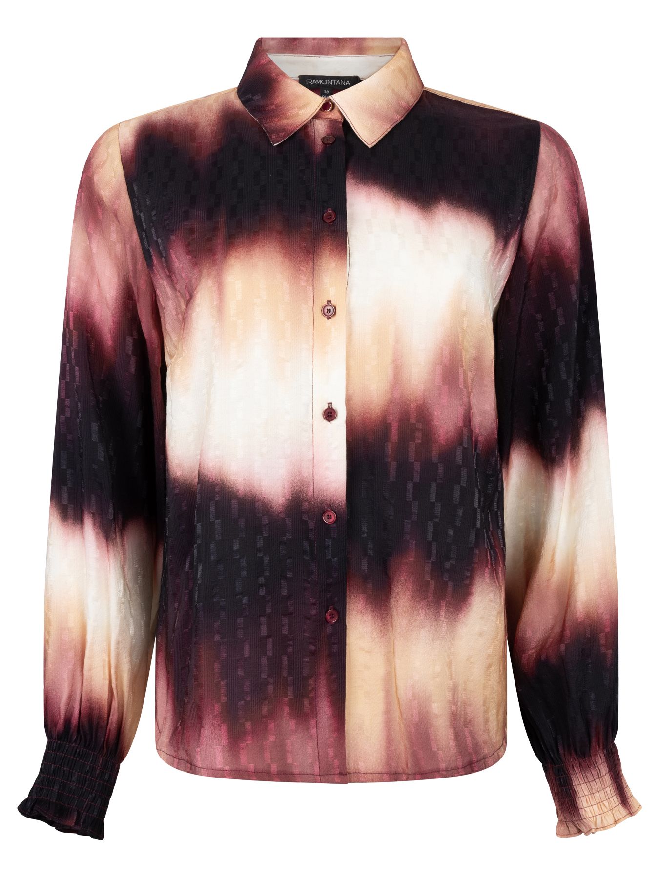 Tramontana Blouse Autumn Tie Dye Print Pomegranate 100005 2900162836012