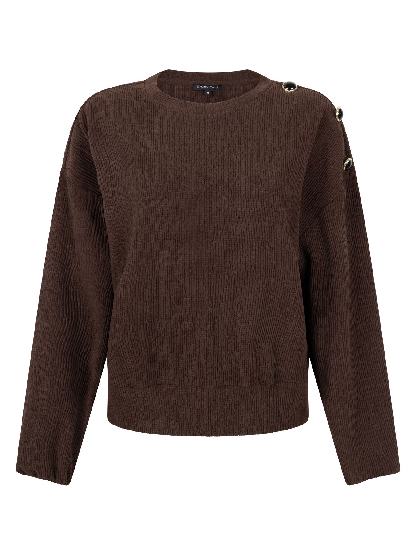 Tramontana Jumper Dropped Shoulder Chocolate 002650 2900162838023