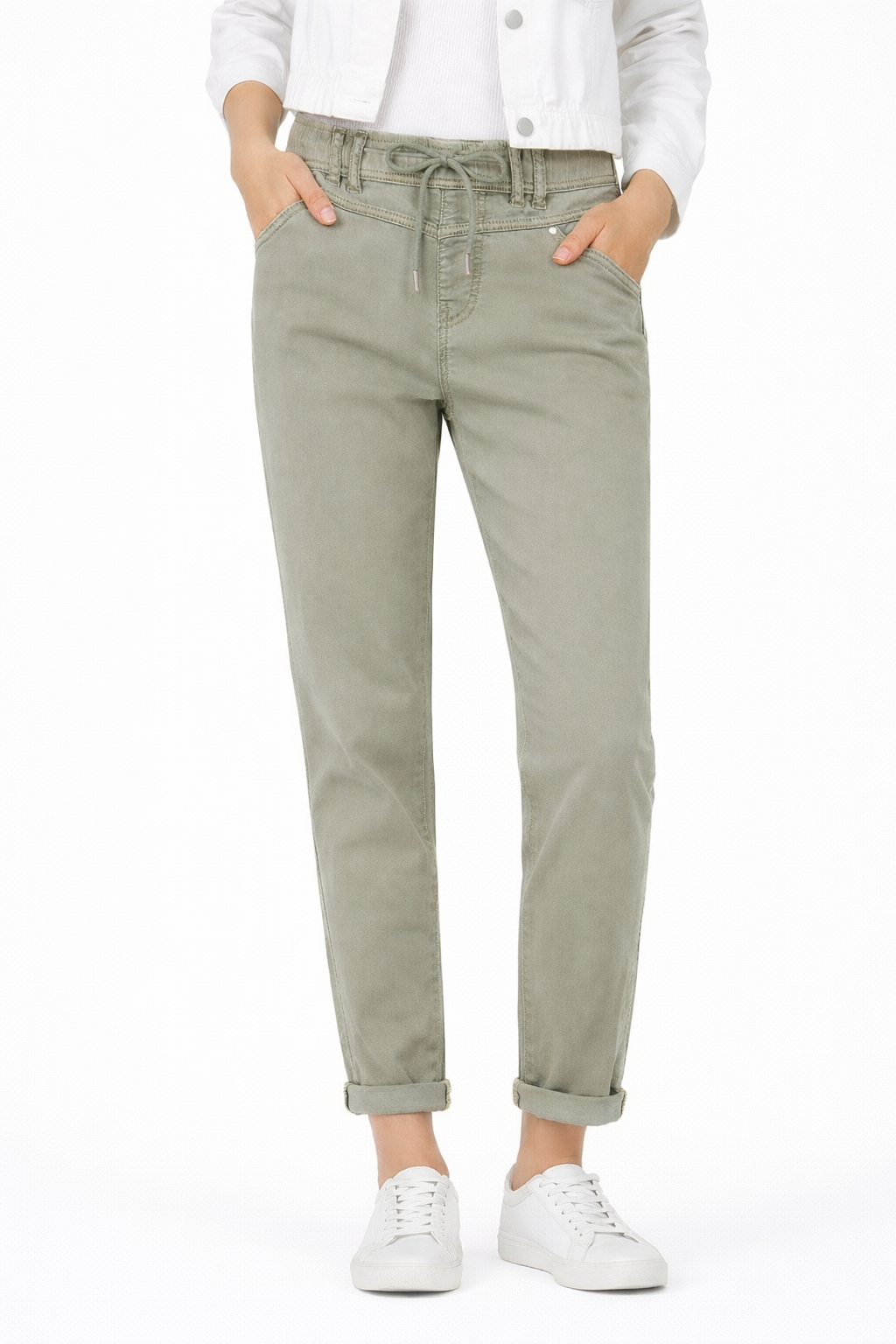 Red Button De Tessy CRP Jog Colour folded is een broek van ee light khaky134 2900163530049