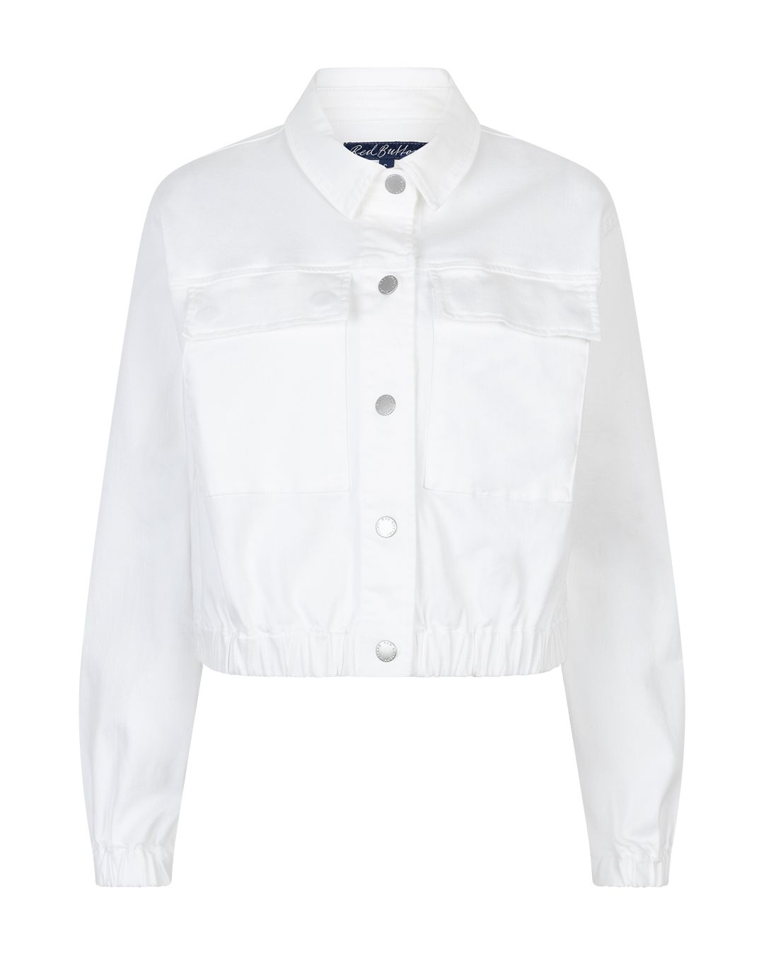 Red Button Juno Jacket White Denim white51 2900163537055