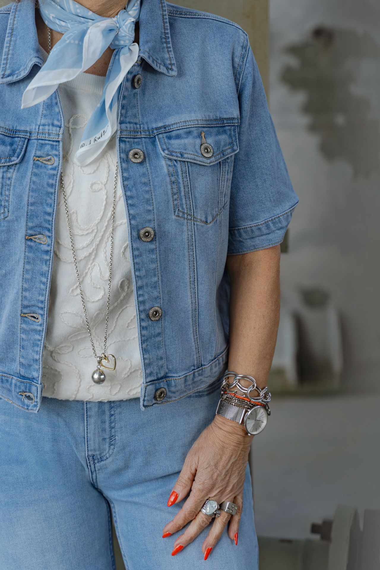 Red Button Jackie Short Sleeve & Bandana midstone189 2900163648041