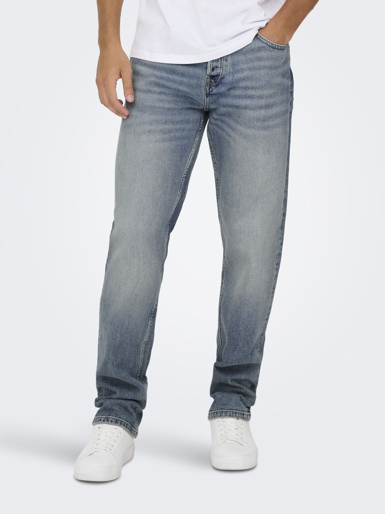 Only & Sons ONSEDGE PERFORMANCE LB 3816 DOT DNM Light Blue Denim 00117002-EKA26011400001296