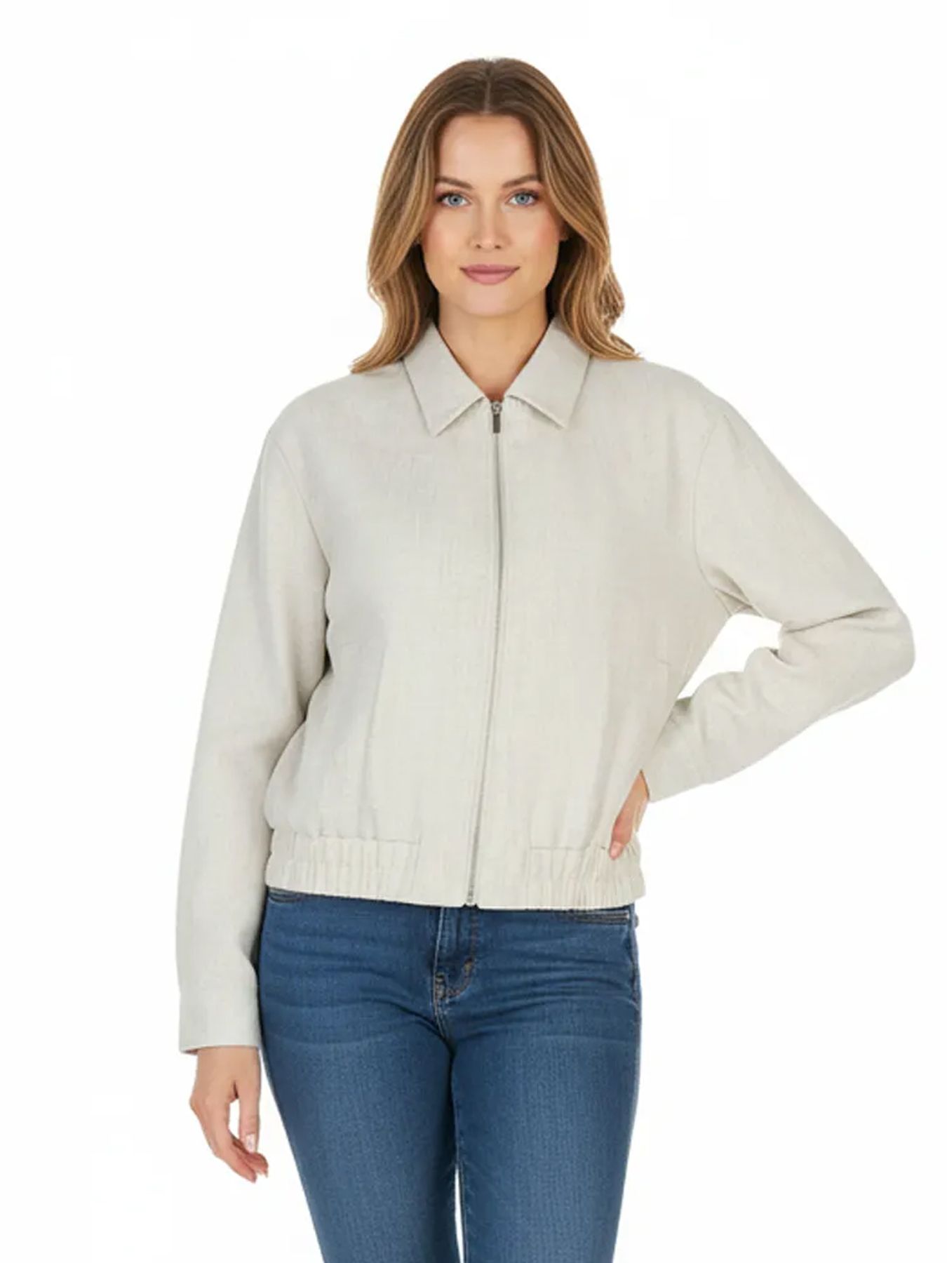 Red Button Bomber JKT Linenlook kit24 00117054-EKA26007300000013