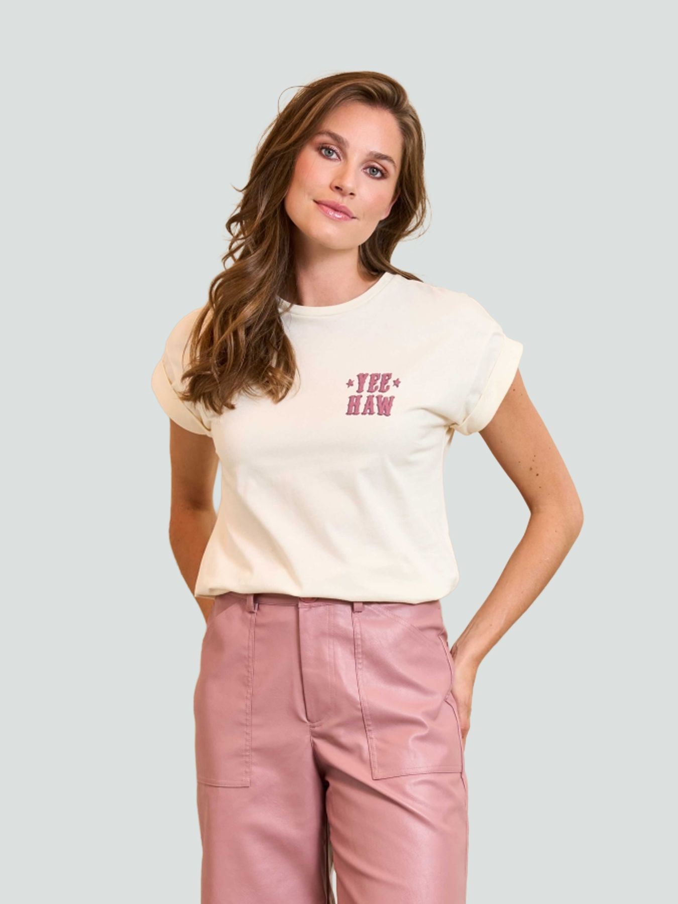 Lofty Manner T-shirt Omera 115 ecru 00117141-EKA26013300000076