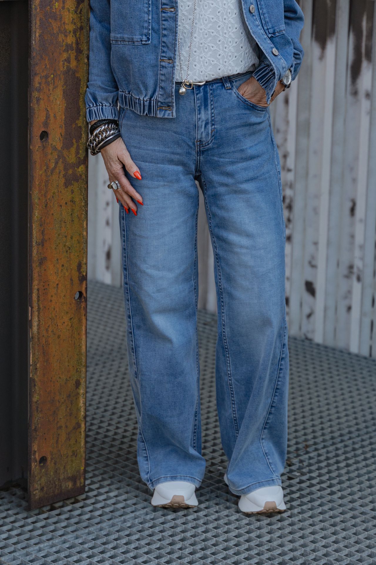 Red Button Claudette Slanted Seam Light Blue  lightblue179 2900164158105