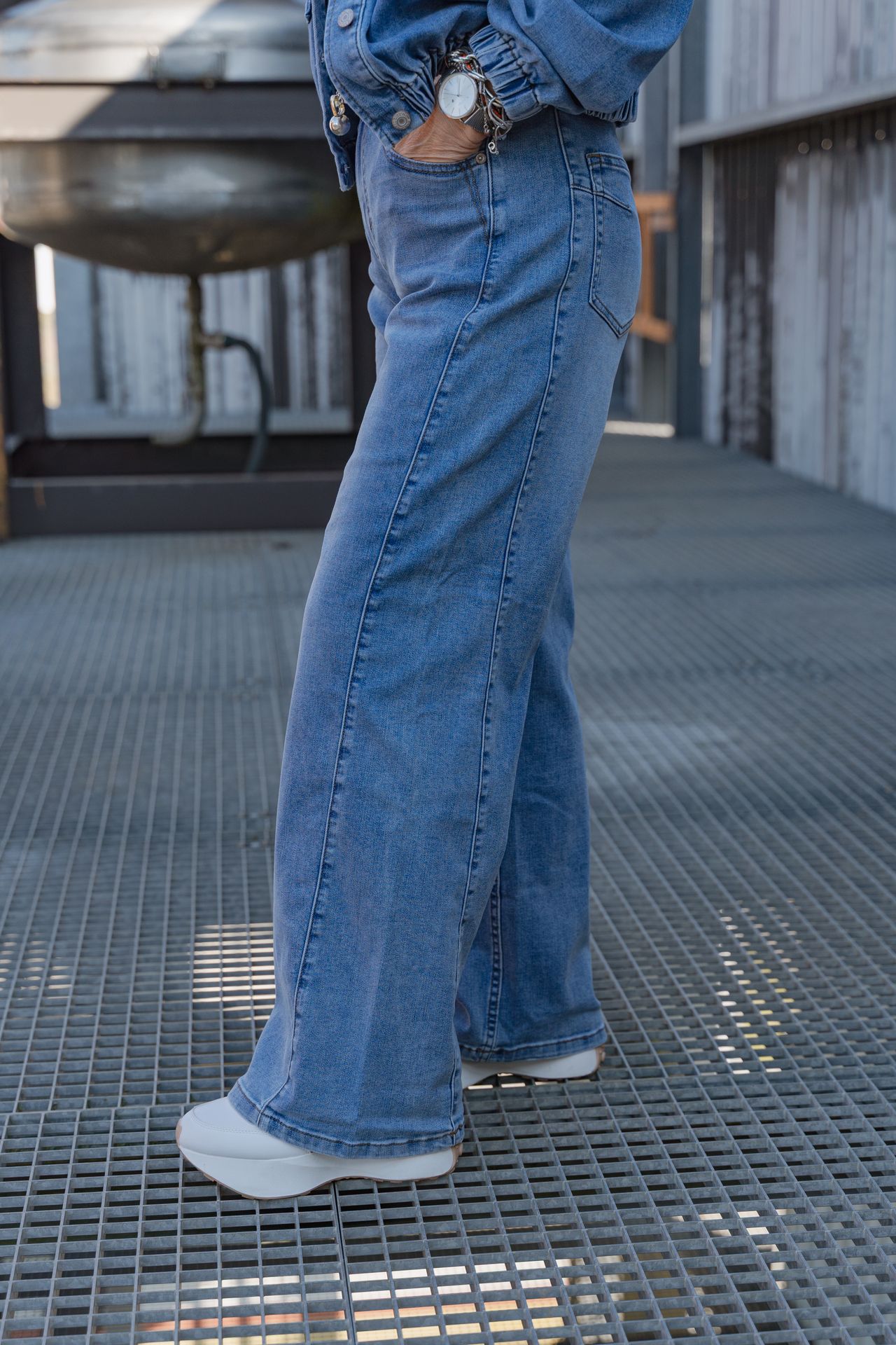 Red Button Claudette Slanted Seam Light Blue  lightblue179 2900164158105