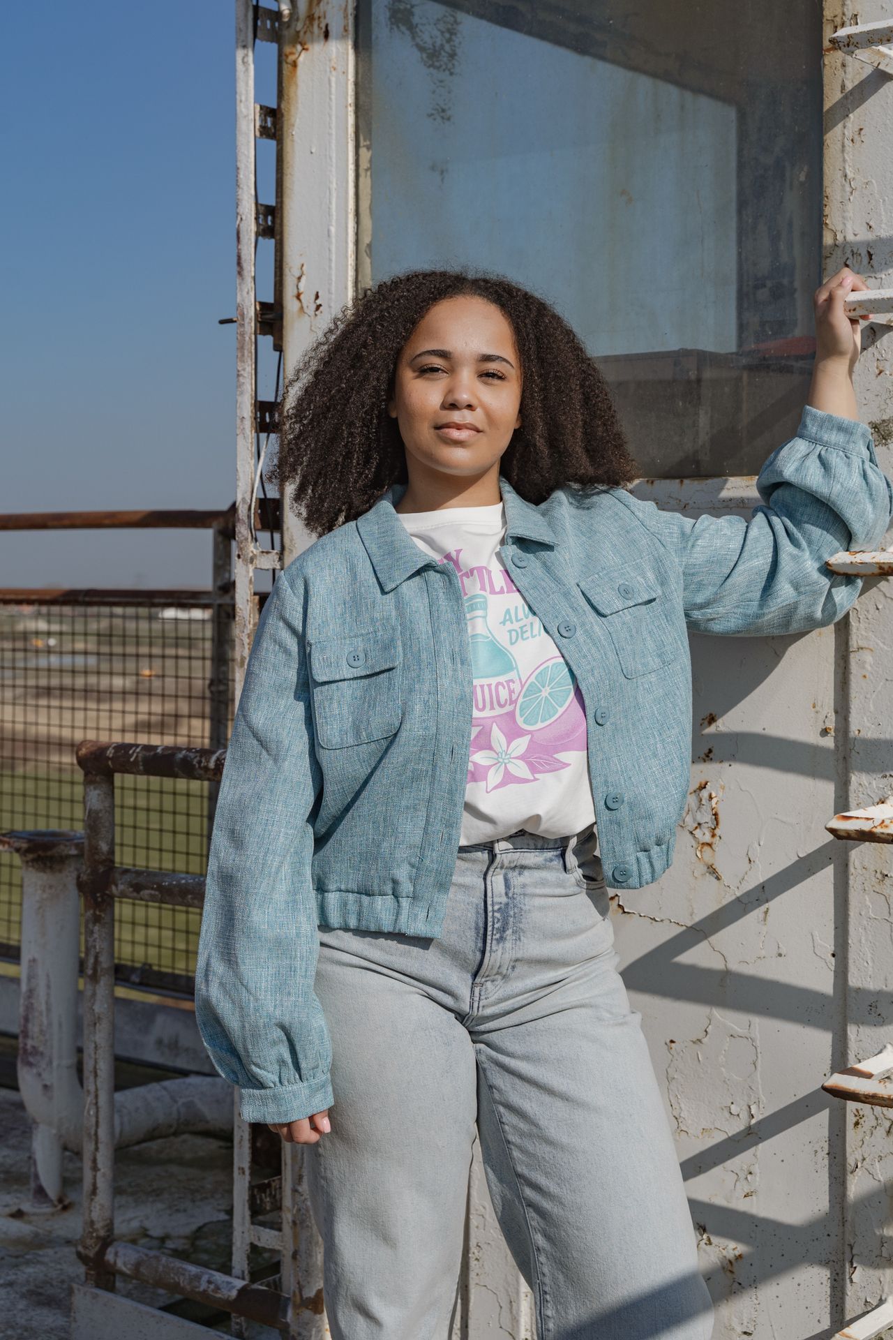 Ydence Jacket Jinte Turquoise Melange 2900164374031