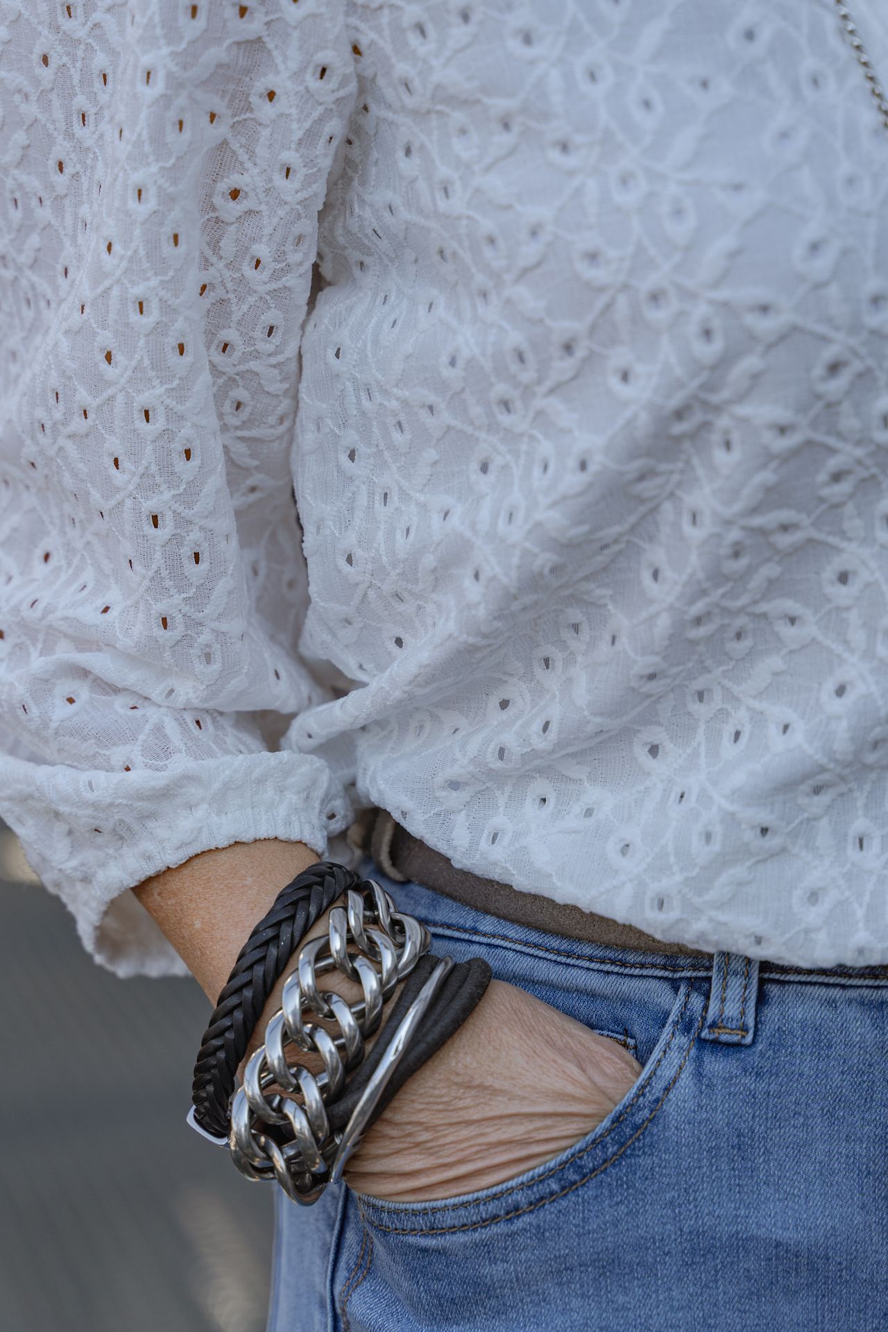Red Button Top Ajour ecru71 2900165139042