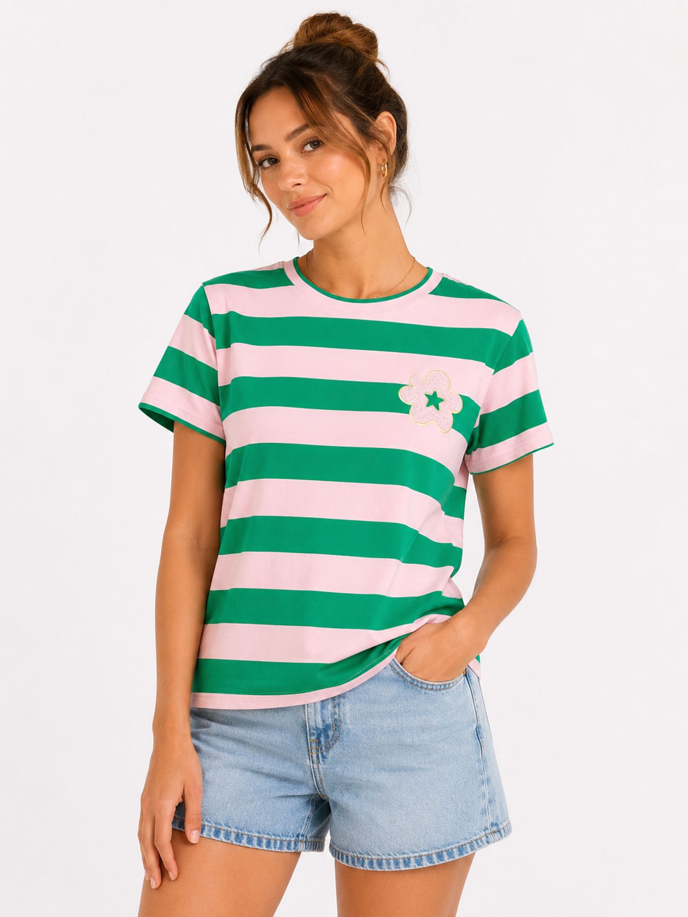 24 Colours 12481 T-shirt GREEN 2900165308158