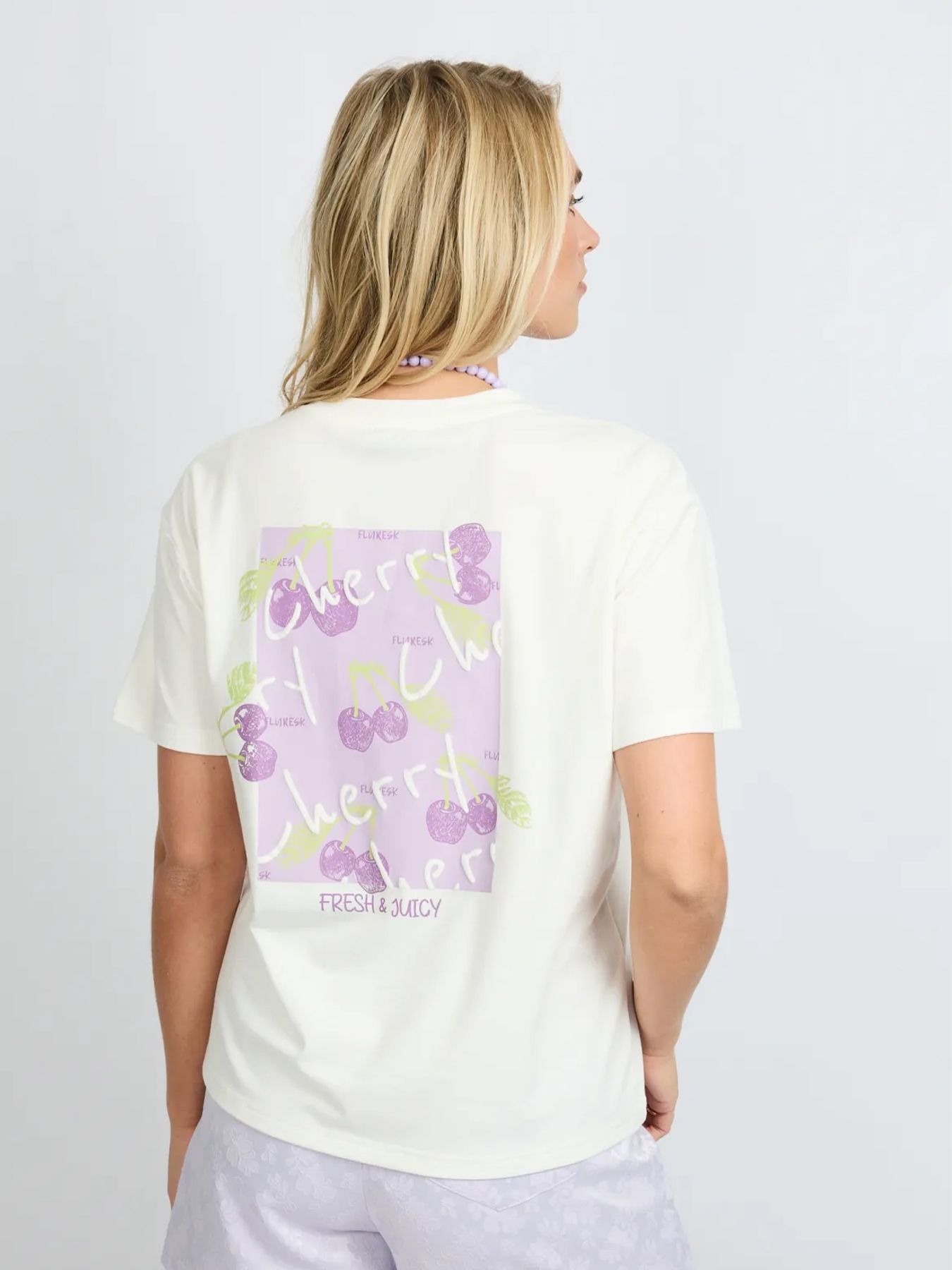 Fluresk Danay T-shirt 011824 offwhite/orchid purple 2900165387122