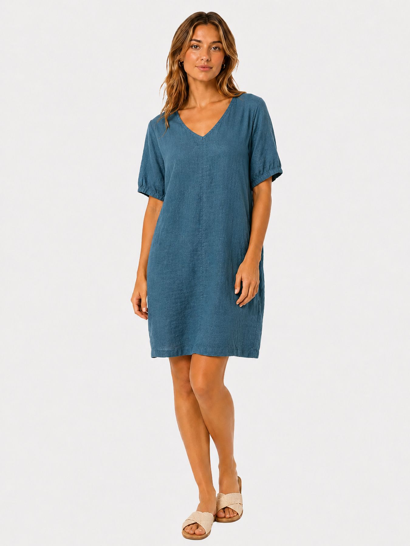 Fos Fashion 1641 Uni Linnen petrol 00109337-B6