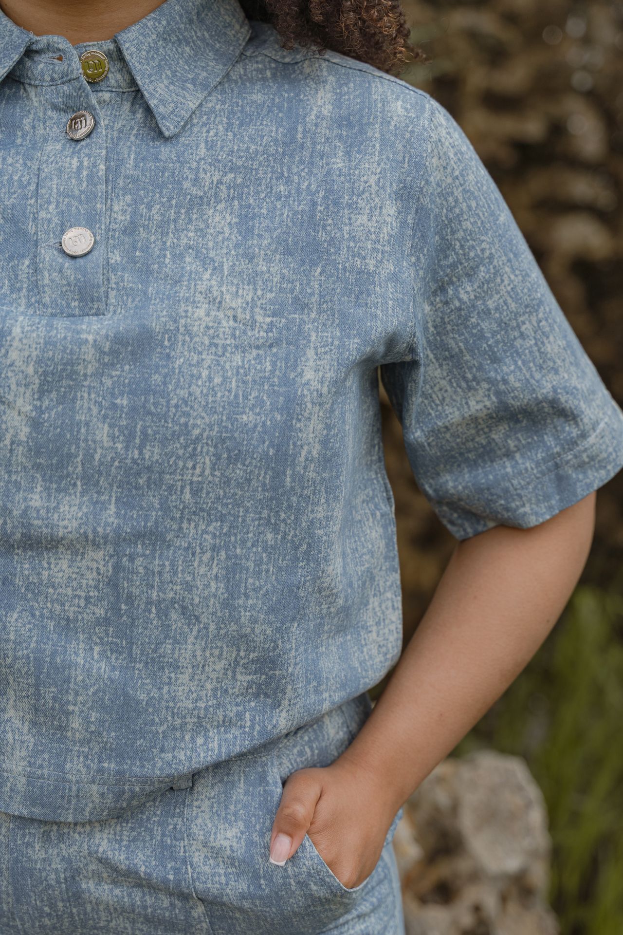 Lofty Manner Blouse Abby 400 blue 2900166443025