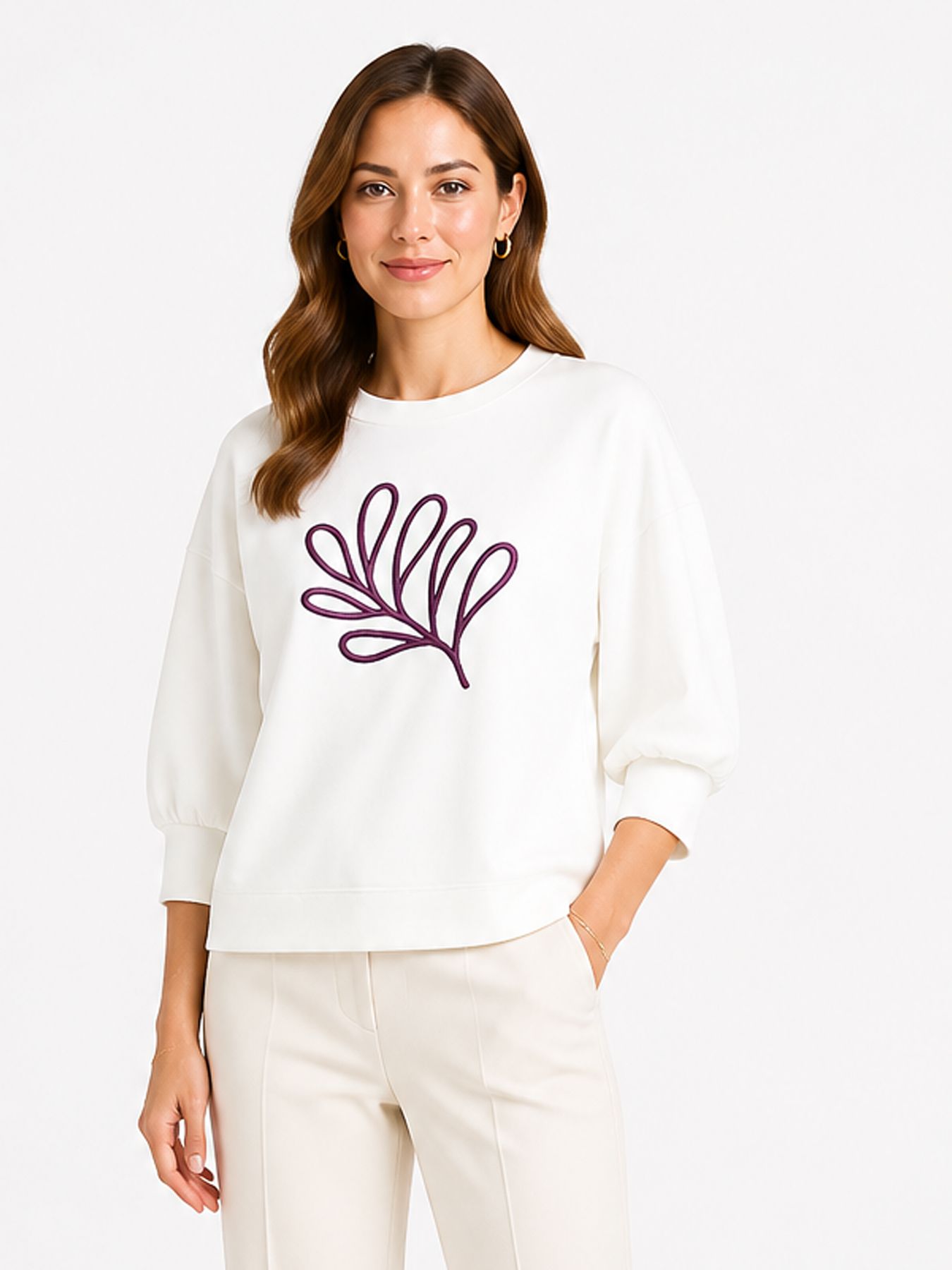 &Co Woman LEAF 63020 h-off white 2900166624035