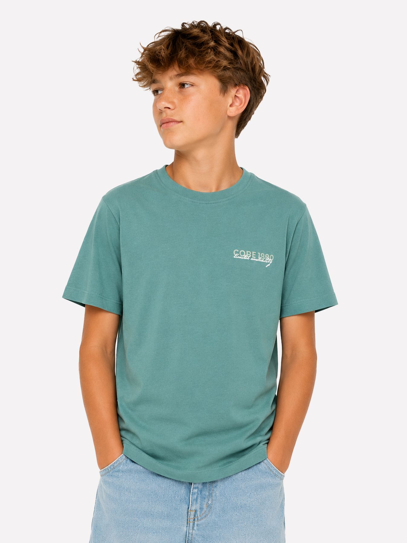 Jack & Jones JCOETERNA SCRIPT BACK PRINT TEE SS North Atlantic 00118730-EKA26011400003552