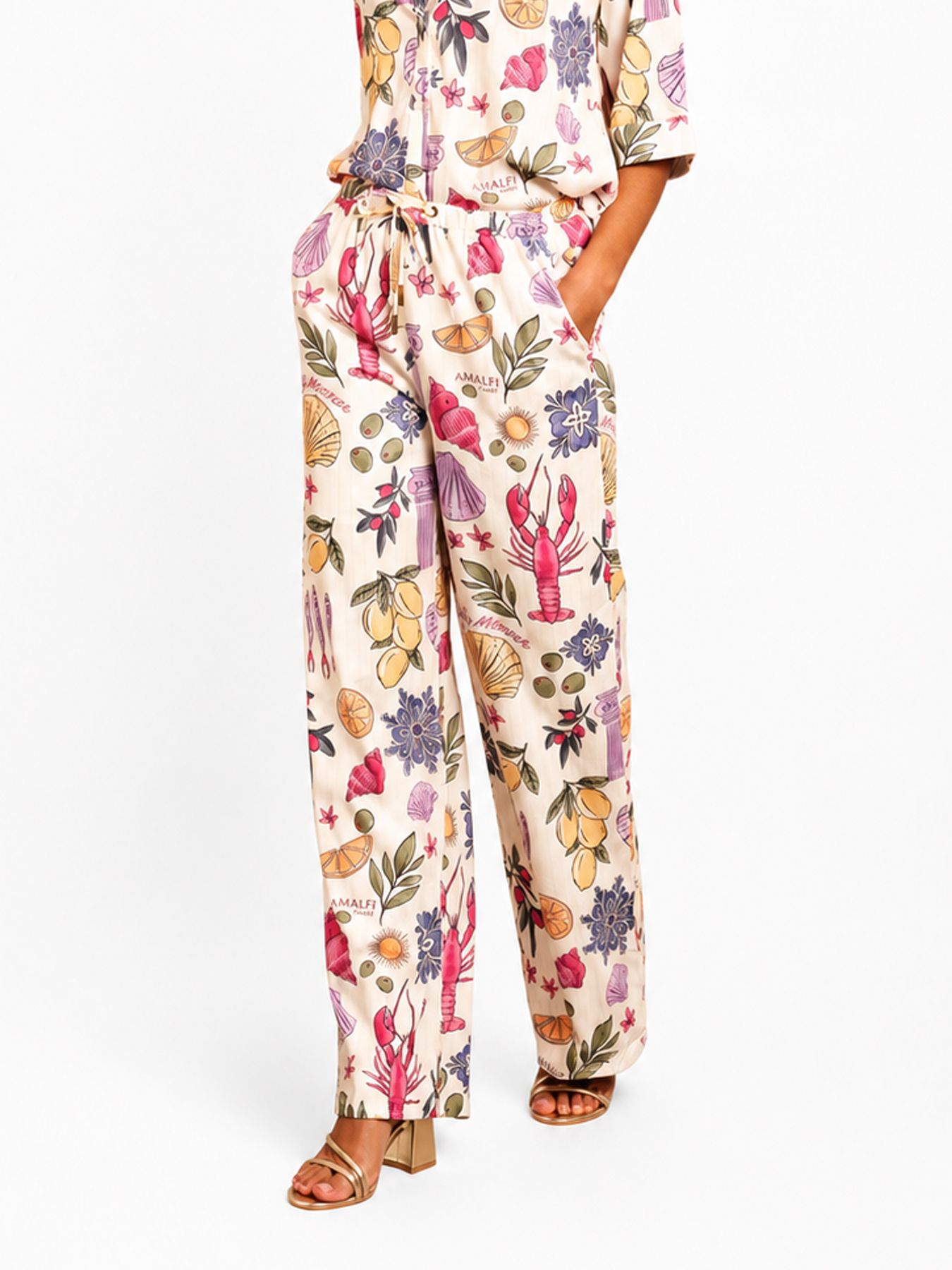Lofty Manner Trouser Luca 827 multi element print 00118825-EKA26013300000088