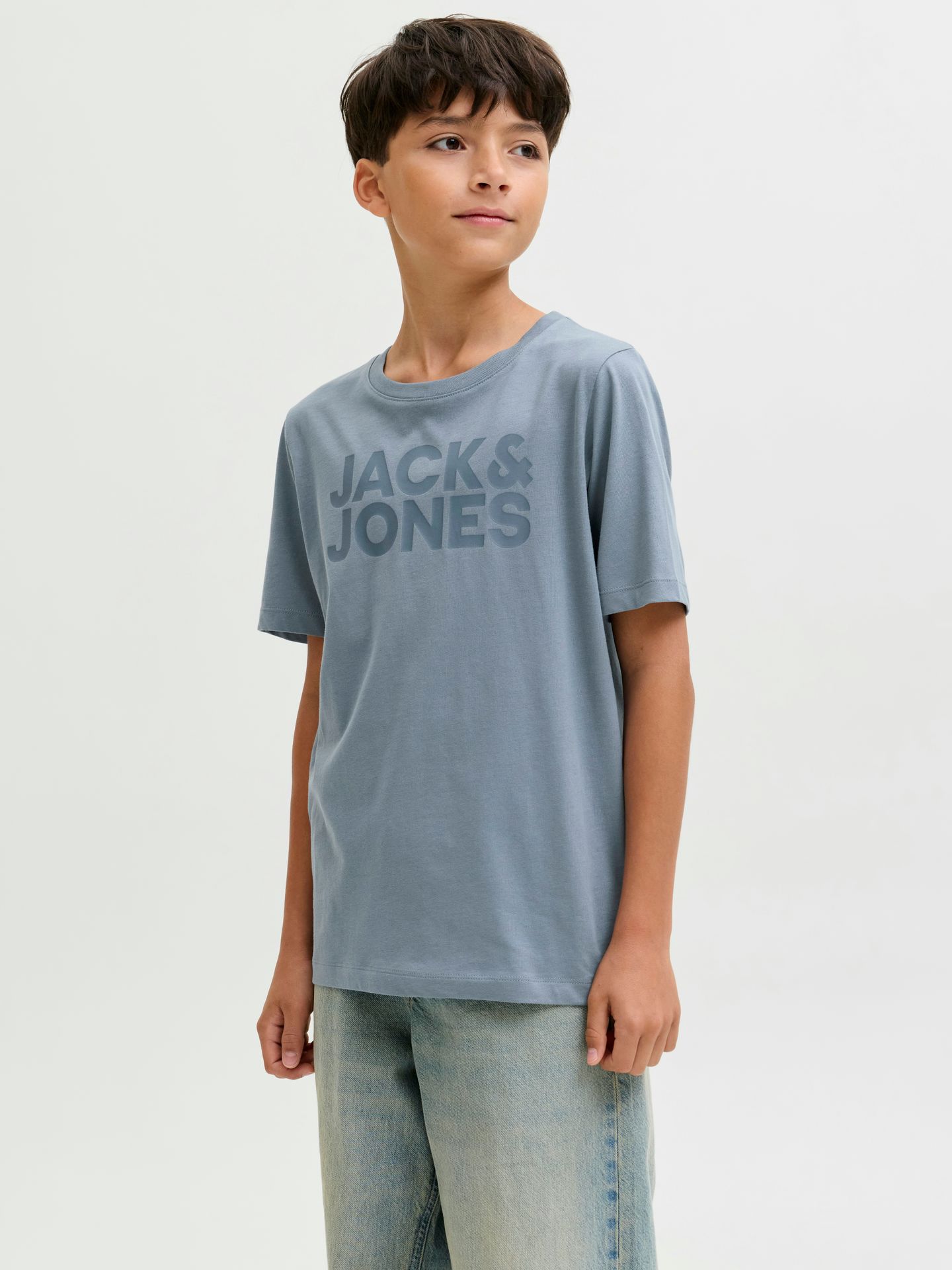 Jack & Jones JJECORP LOGO TEE SS O-NECK NOOS JNR Blue Mirage/BIG TONAL 00109396-EKA26011400003569