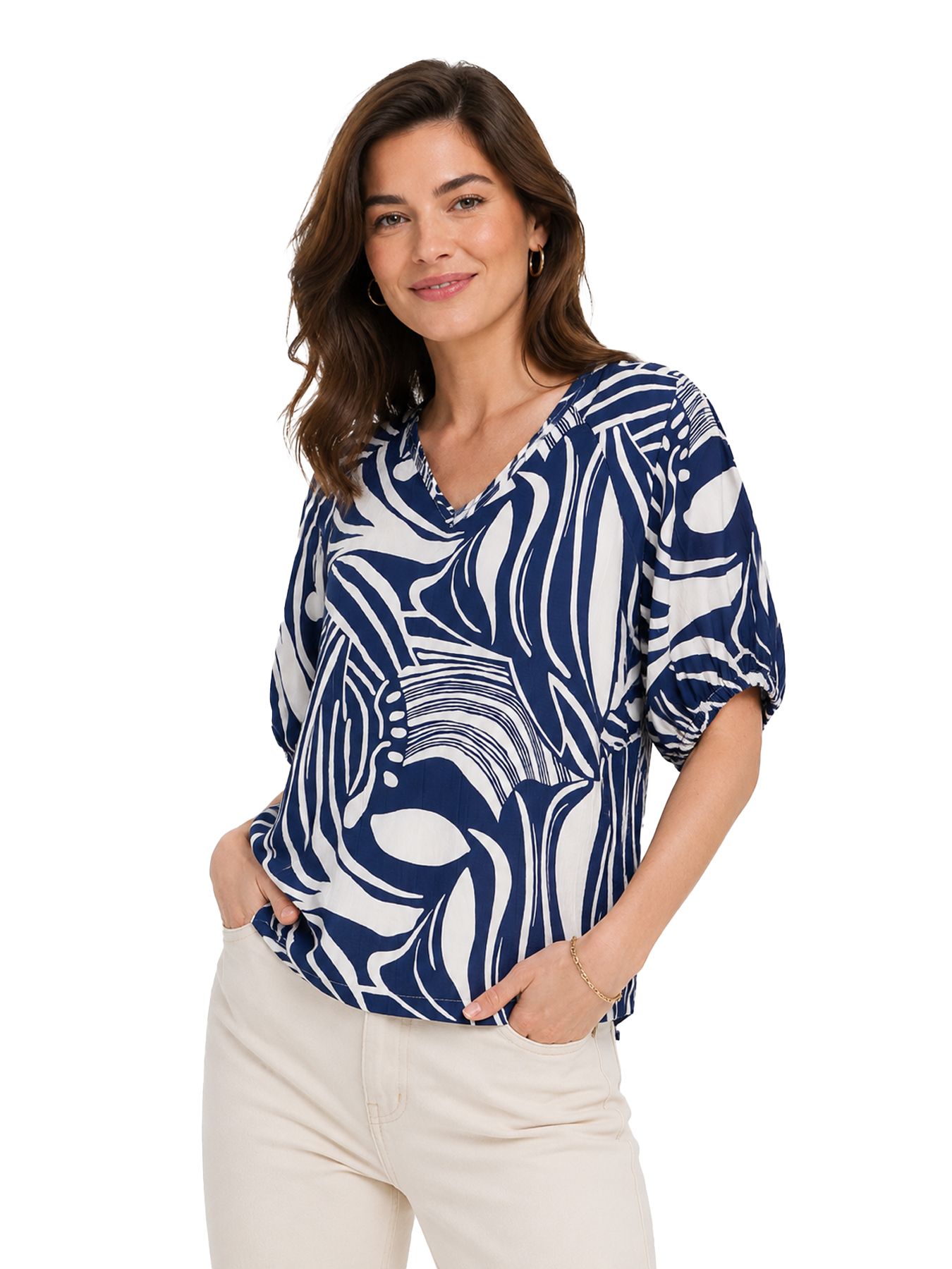 &Co Woman AMELIE WEAVE 64066 b-blue multi 00118899-EKA26007600000235