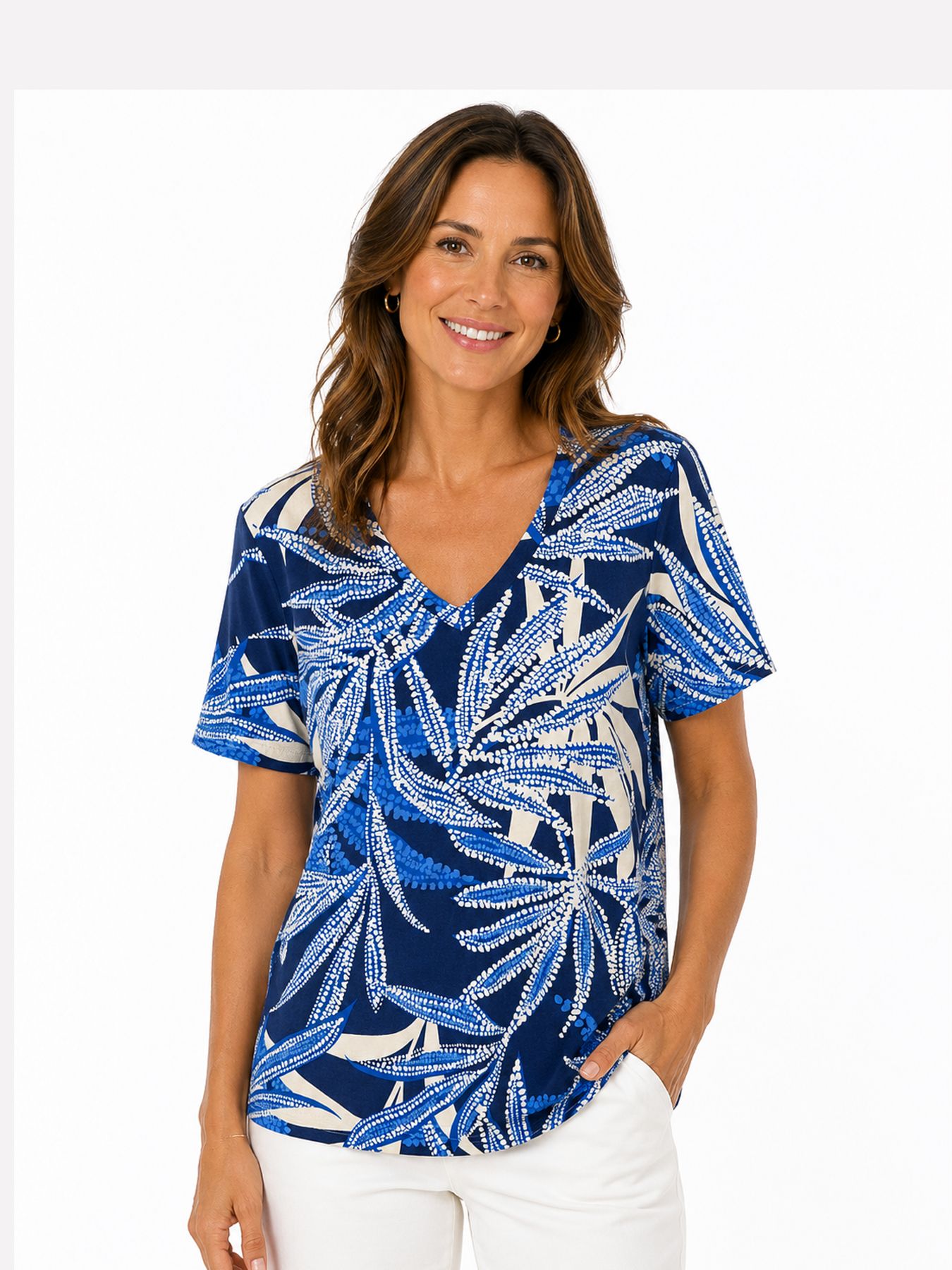 &Co Woman MARLEY LEAF 64066 b-blue multi 00118901-EKA26007600000235