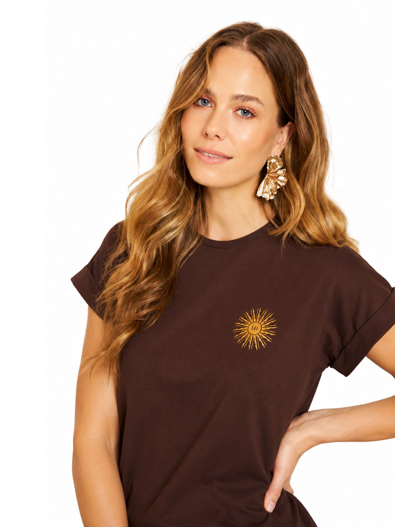 Lofty Manner T-shirt Anna 200 brown 2900167796069