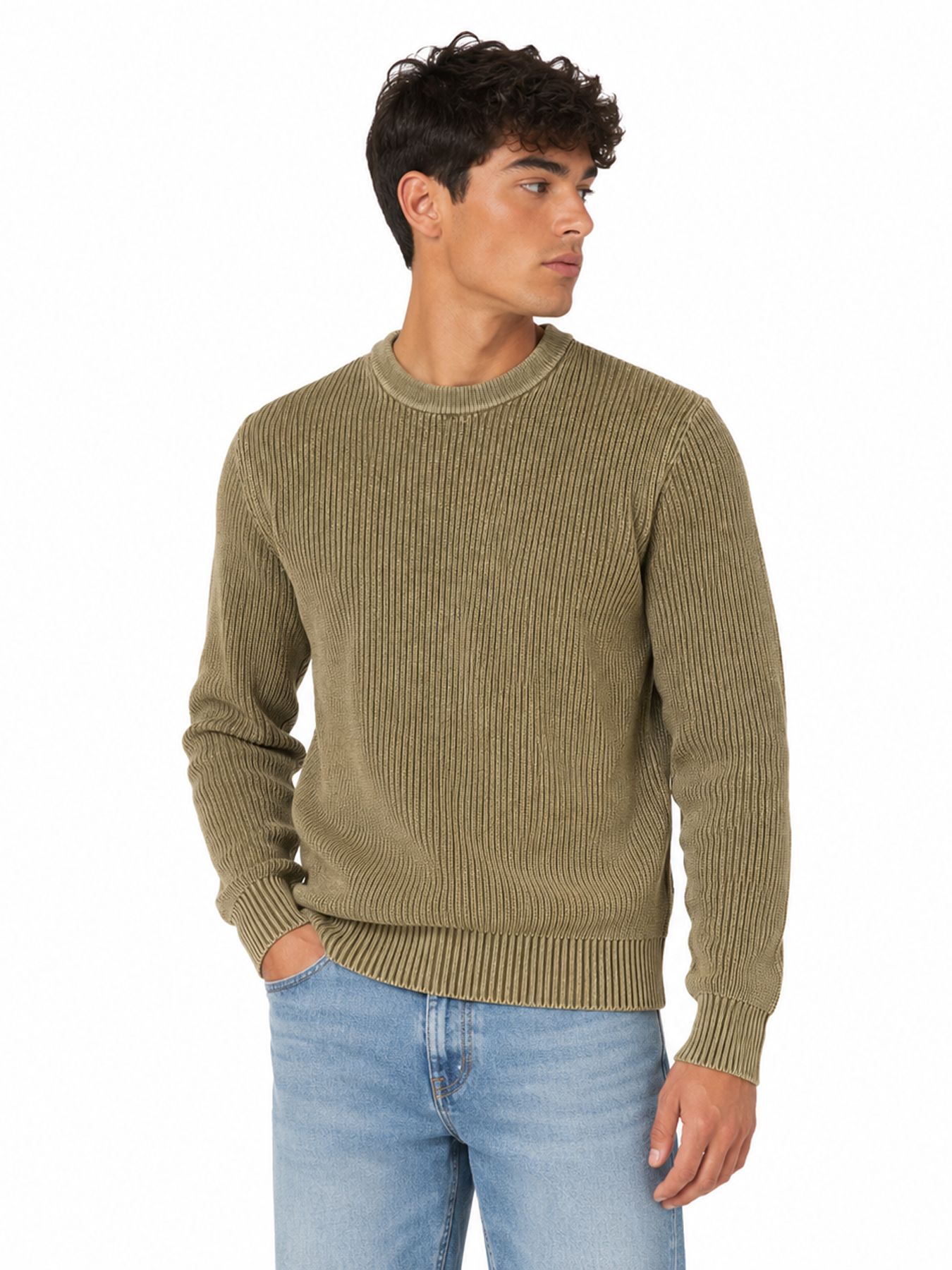 G-star Raw Washed rib r knit H686 dark khaki gd 00119205-EKA07001300000312