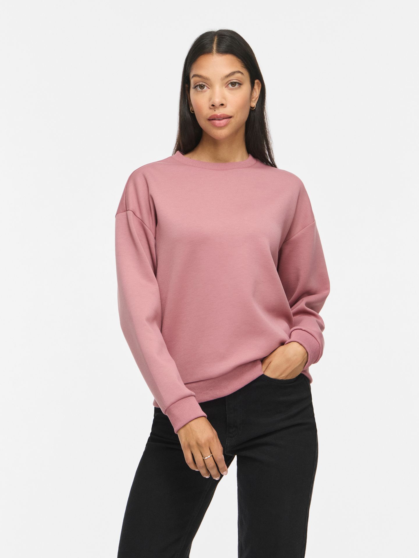 Vila VISANDY L/S SWEAT TOP - NOOS Nostalgia Rose 00119397-EKA22000400000243