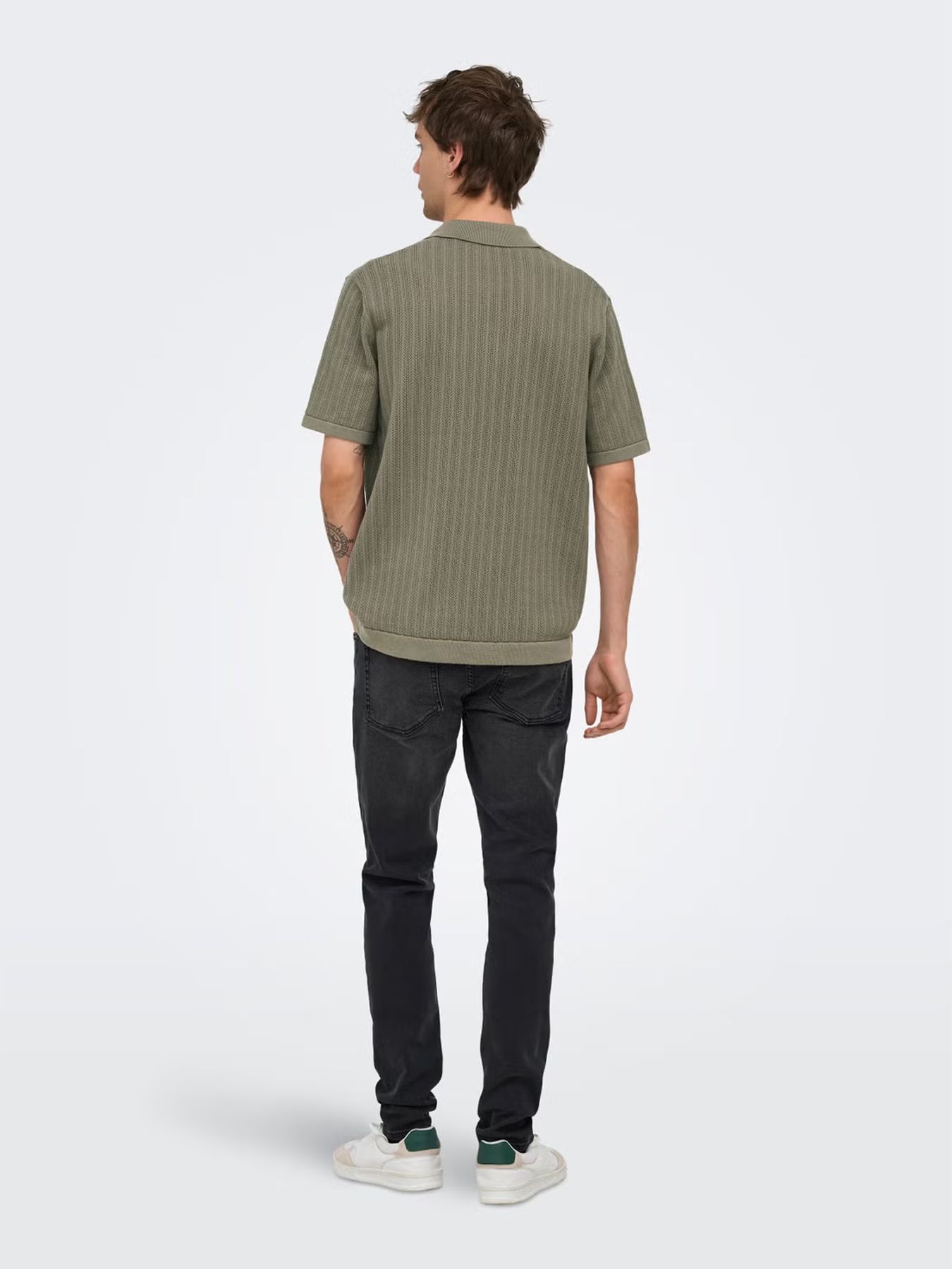 Only & Sons ONSMOON LS STRUCTURE POLO REG NOOS Bungee Cord 2900168638030