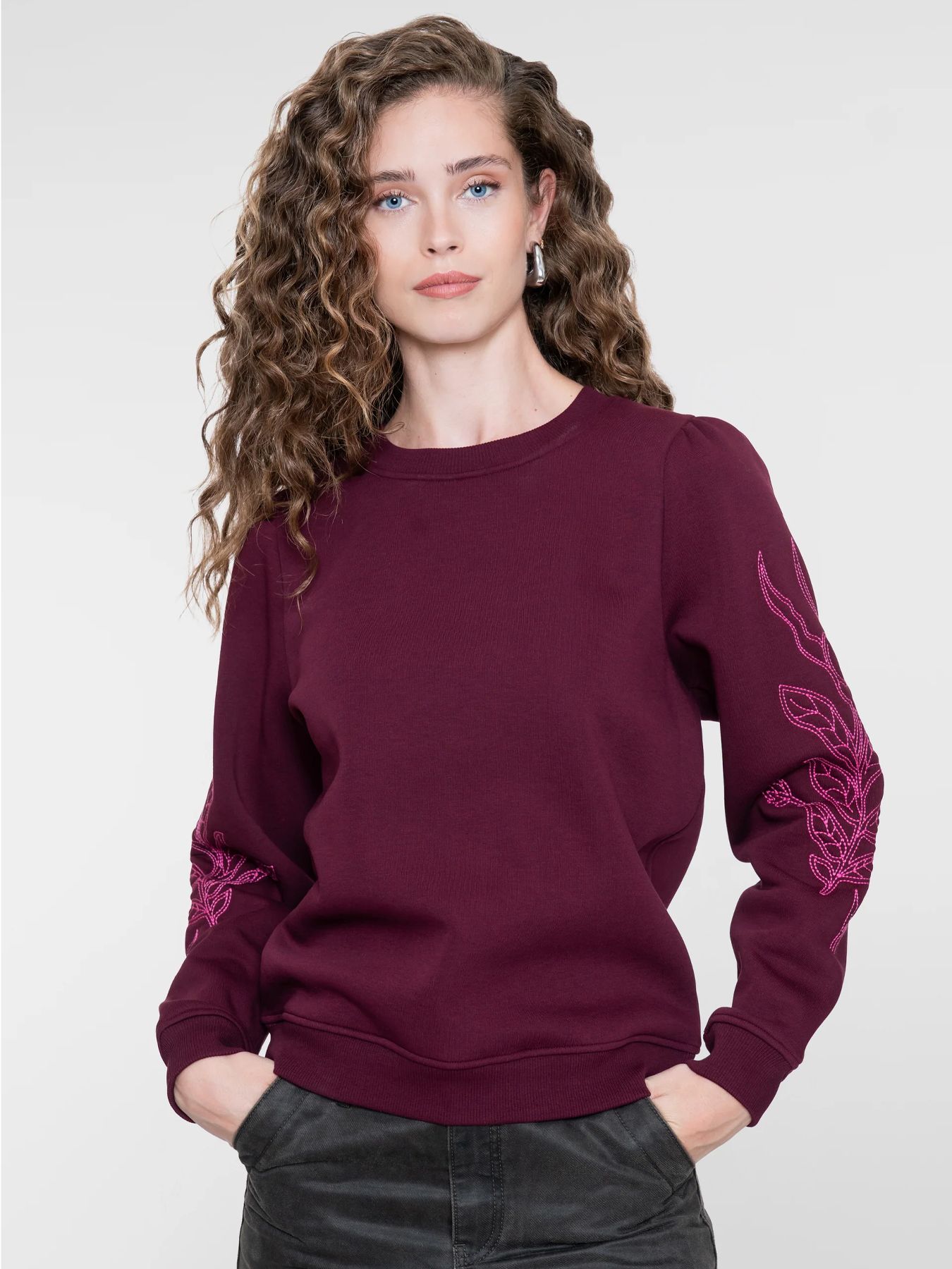 Geisha Sweat sleeve embroidery 480 burgundy/fuchsia 00119559-EKA26013800000131