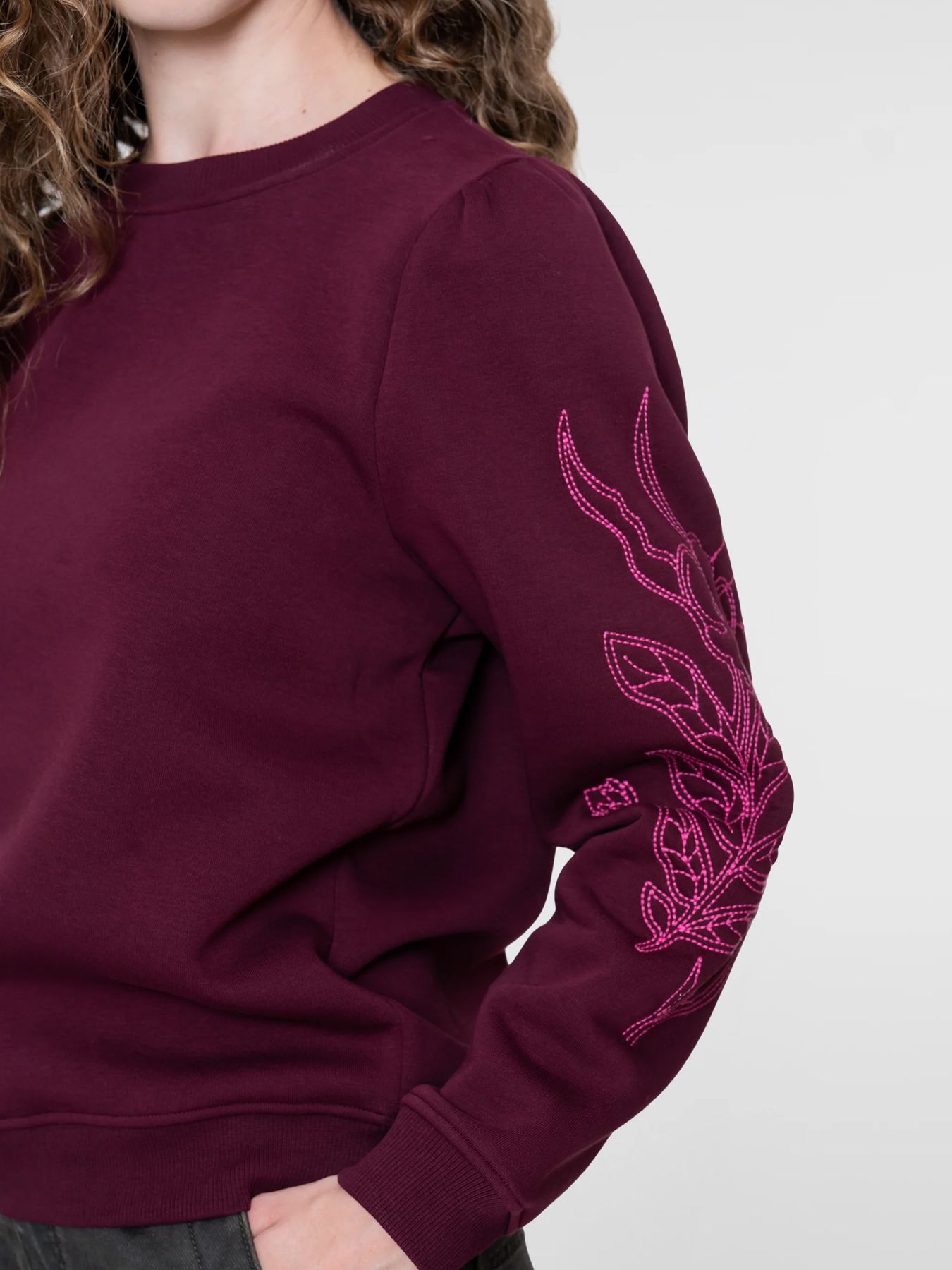 Geisha Sweat sleeve embroidery 480 burgundy/fuchsia 2900168651060