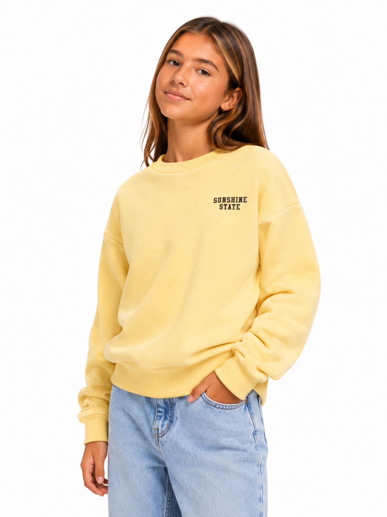 Kids Only KOGSWEAT L/S BACK/SLEEVE PRINT SWT Mellow Yellow/Black/Tofu/Bracken/Ya 00119662-EKA26011400003665