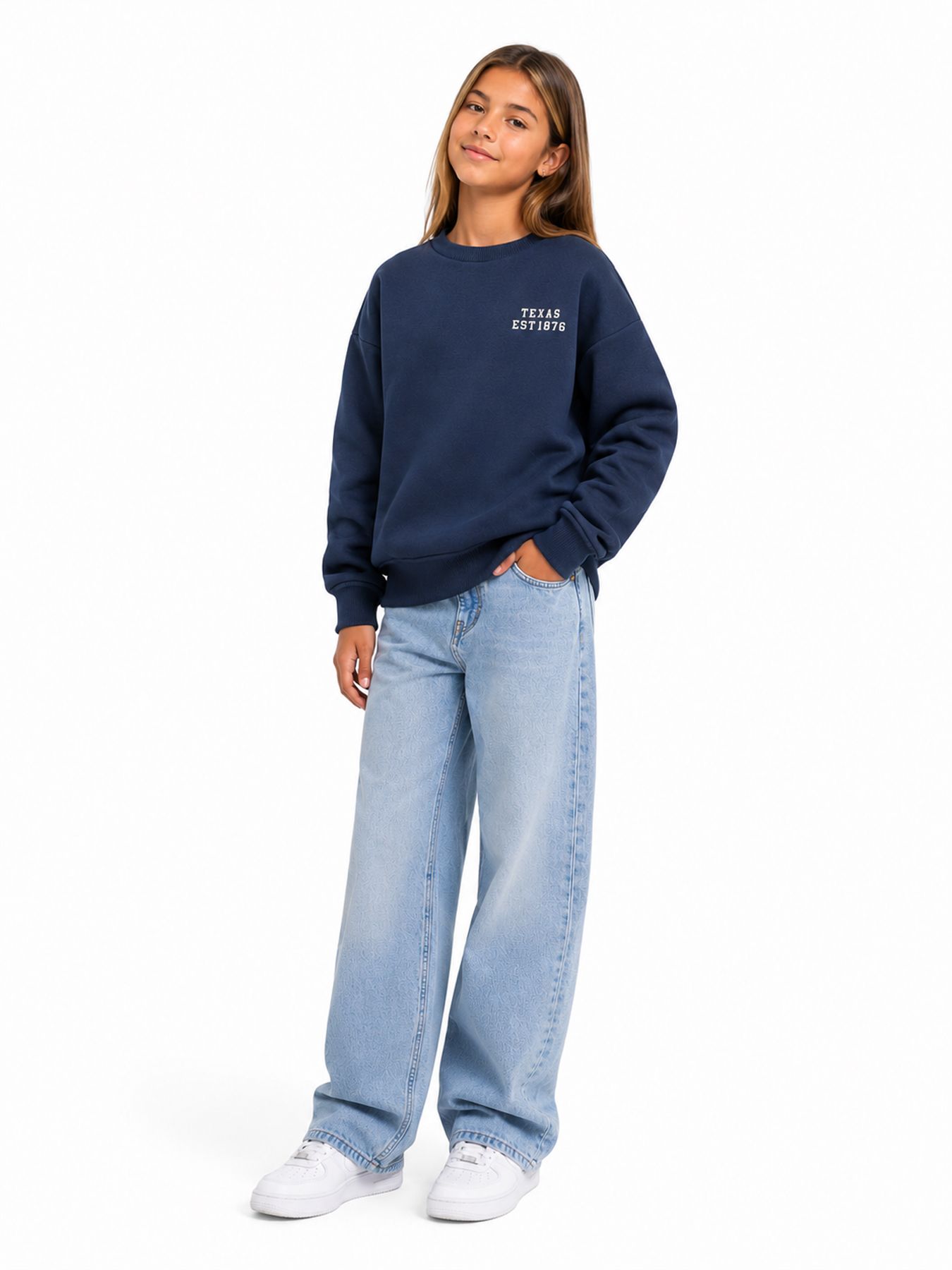 Kids Only KOGSWEAT L/S BACK/SLEEVE PRINT SWT Night Sky/CAROLINE FLOWER 00119662-EKA26011400000385