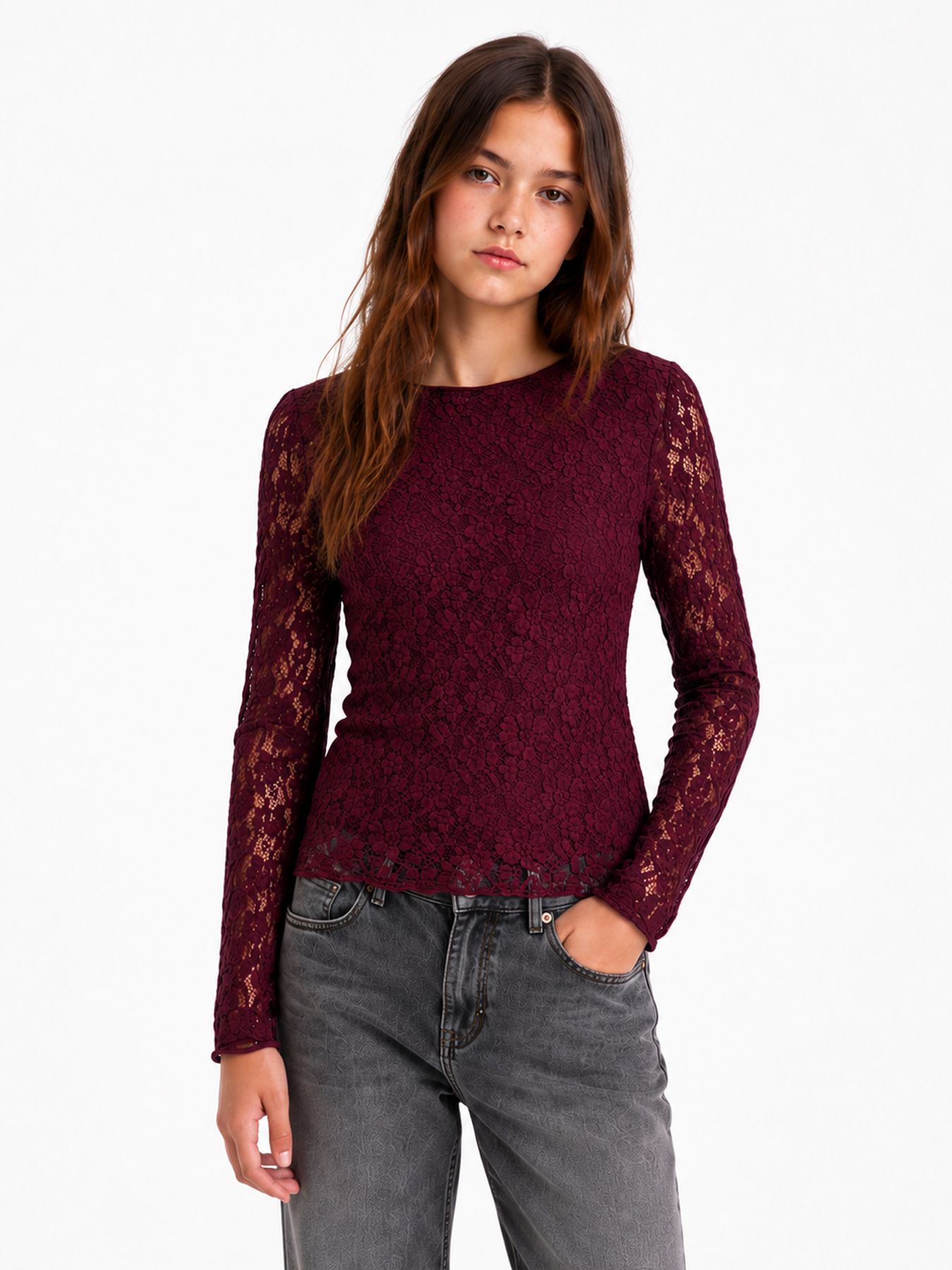 Only KOGLEIKA LS LACE TOP JRS NOOS Fig 00119663-EKA26011400001684