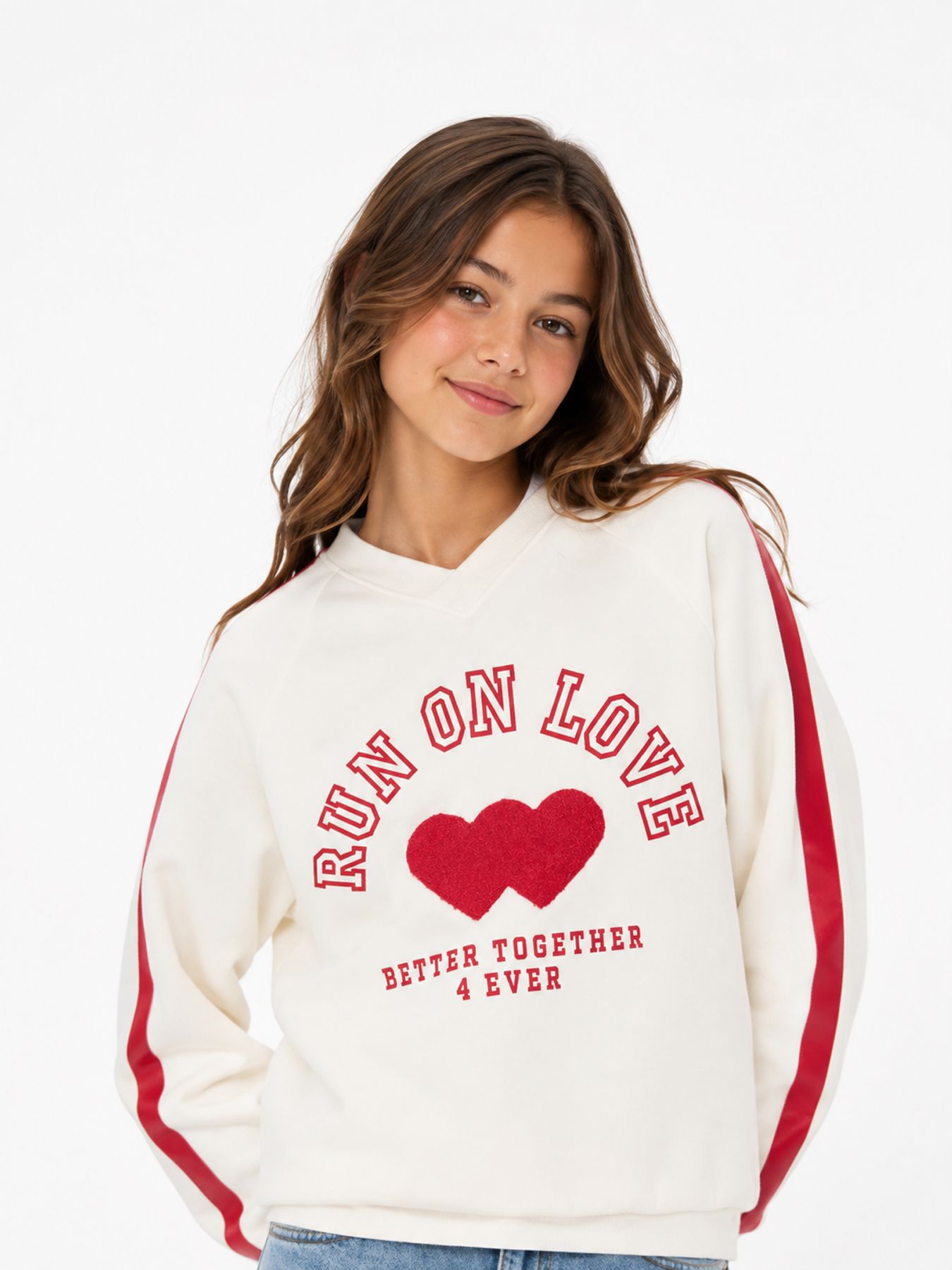 Kids Only KOGCOLETTA L/S V-NECK PRINT SWT Tofu/Cathy leo 00115038-EKA26011400001641