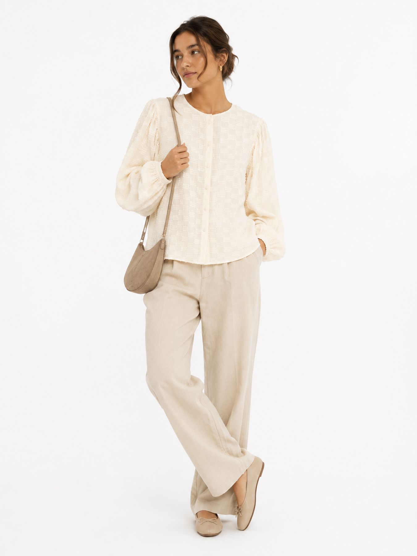 Vero Moda VMMYLA L/S SHIRT WVN BTQ Birch 00119755-EKA26011400000114