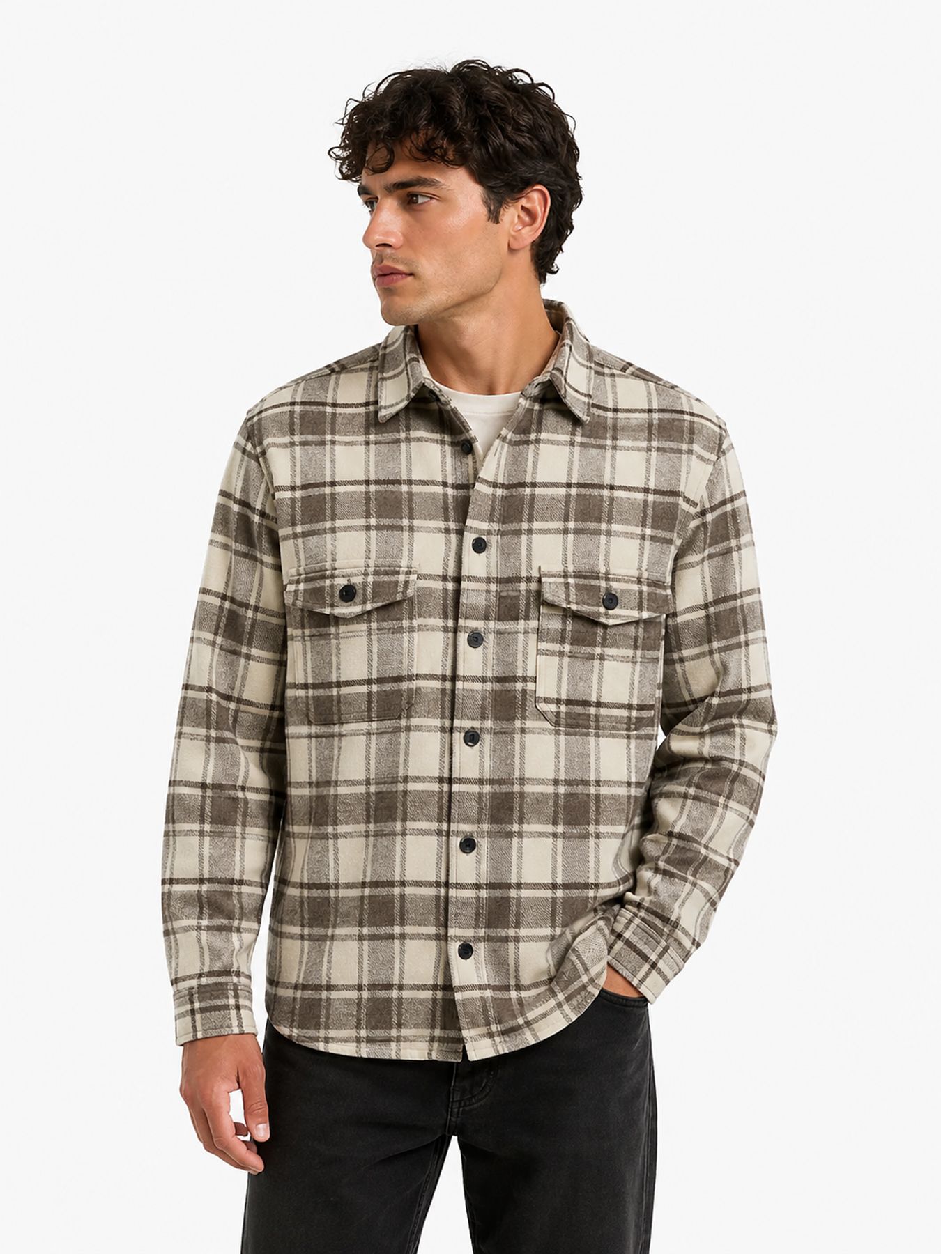 Only & Sons ONSESKE CHECKED OVERSHIRT NOOS Falcon 00119999-EKA26011400003024