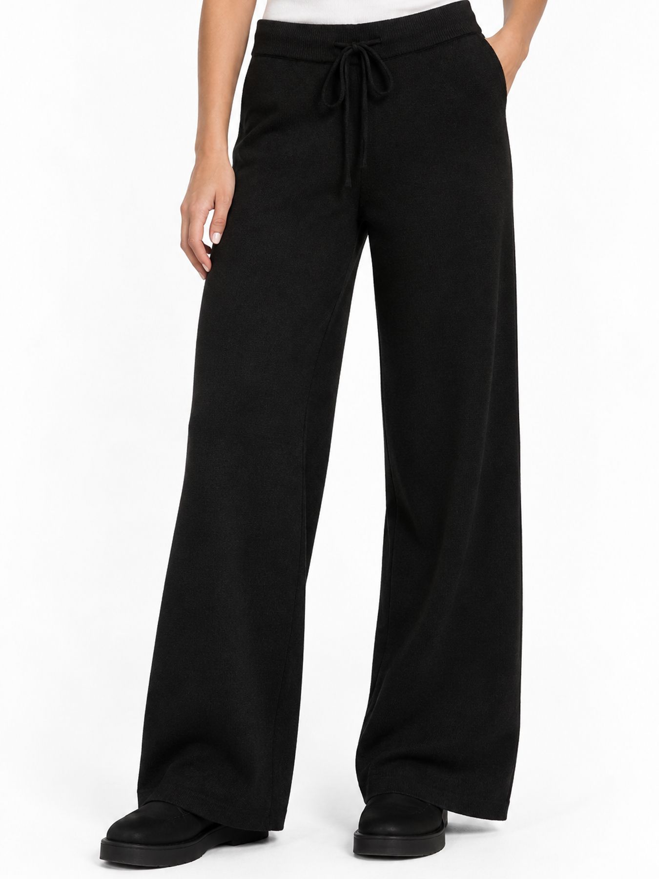 Only ONLSITERI MW WIDE PANT CC KNT Black 00120005-EKA26011400000004