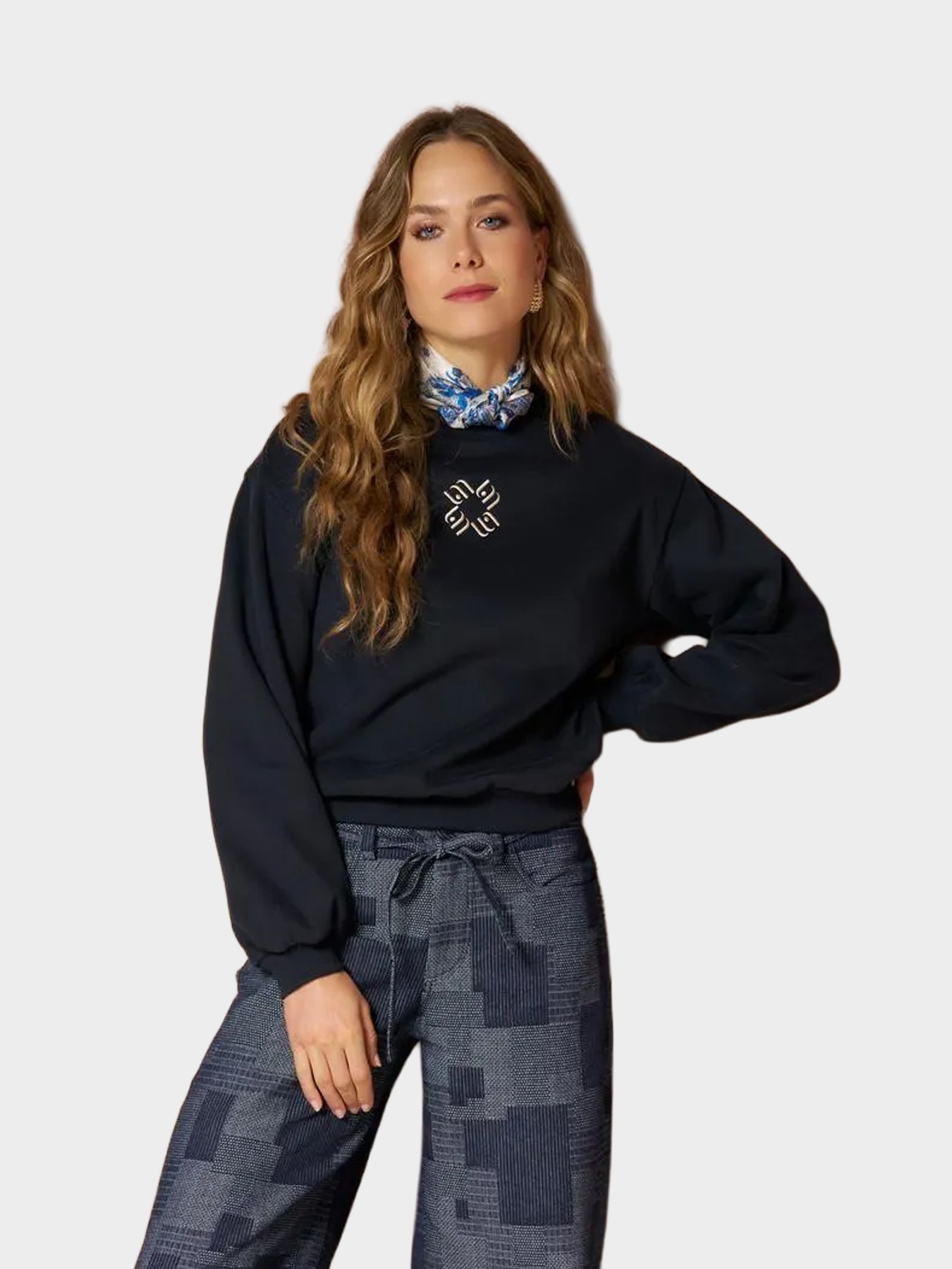 Lofty Manner Sweater Imina - Baxis Relaxed 410 dark blue 00120158-EKA26013300000096