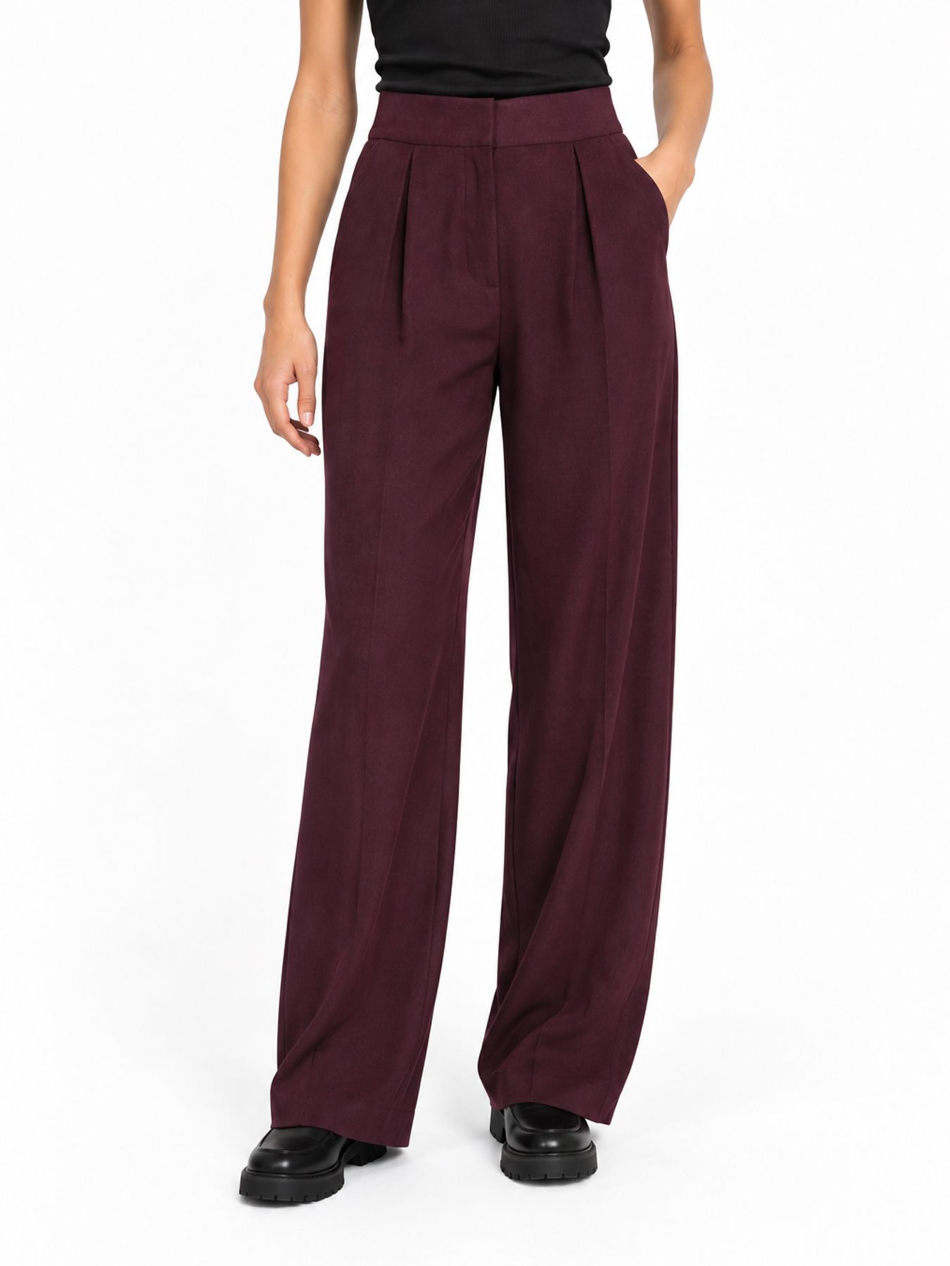 Ydence Pants Blythe Aubergine 00120166-P2