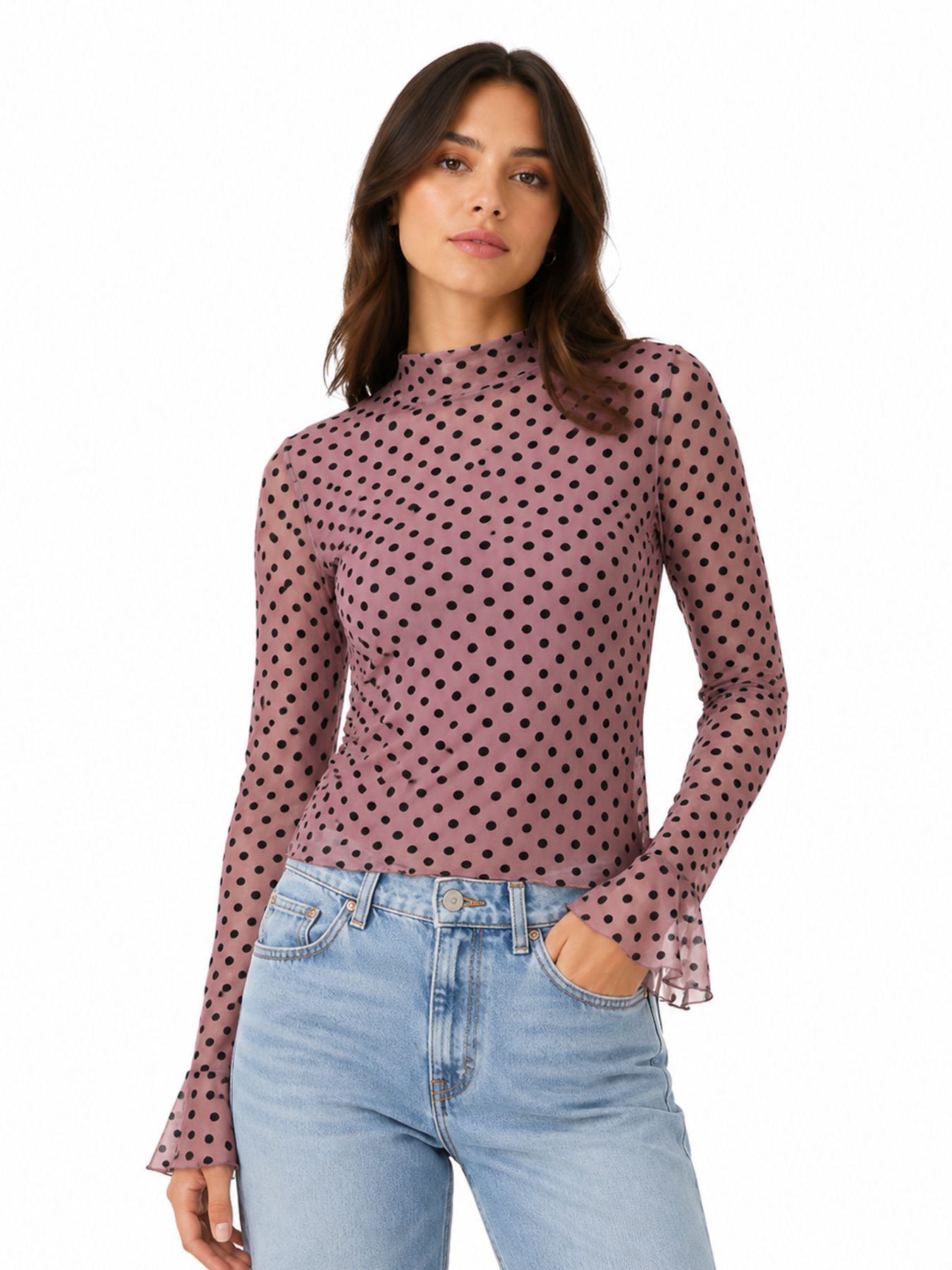 Fluresk Zarah top 540 rosy brown 00120324-EKA26015100000017