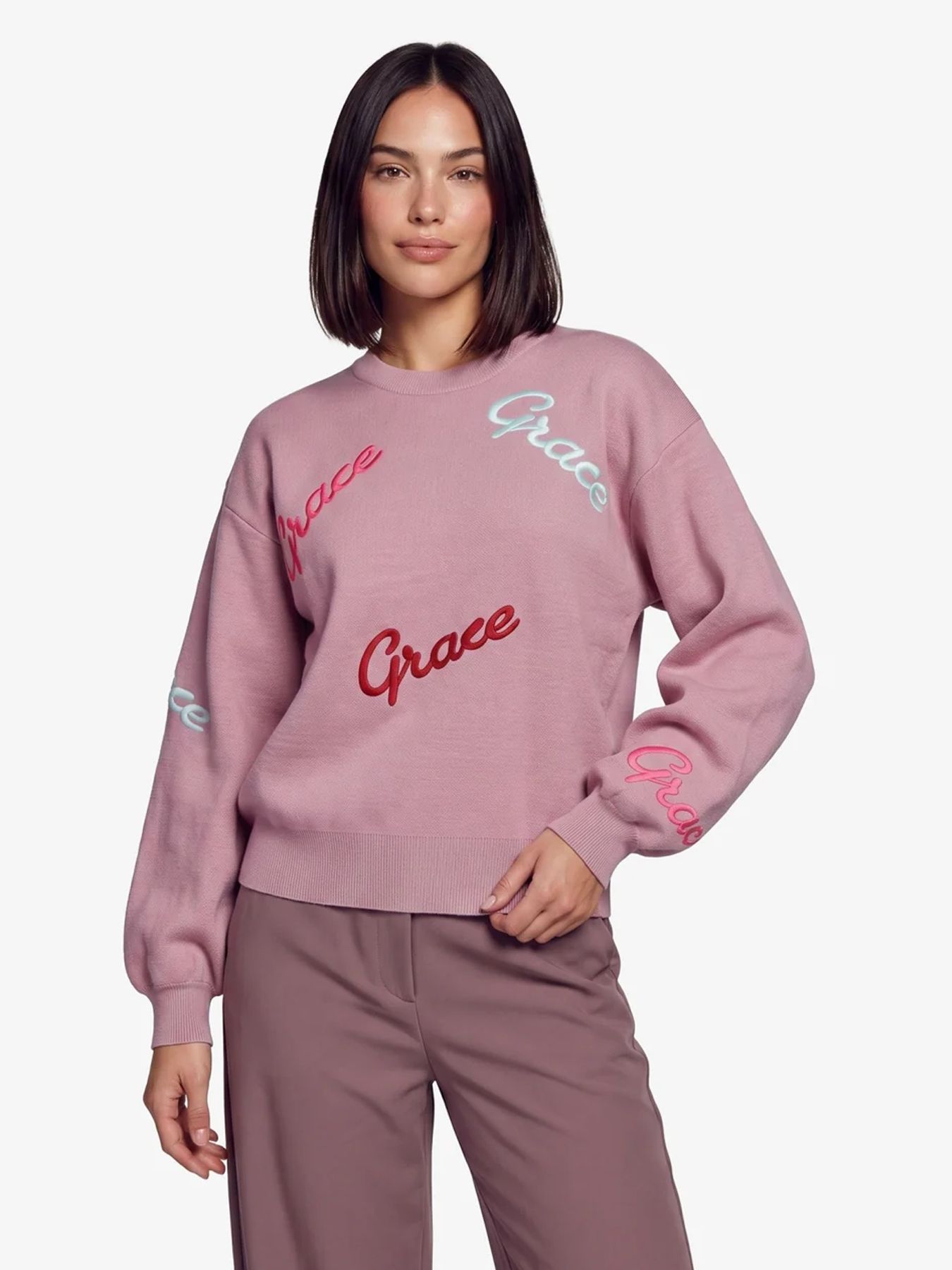 Fluresk Lexa knit sweater 540 rosy brown 00120334-EKA26015100000017