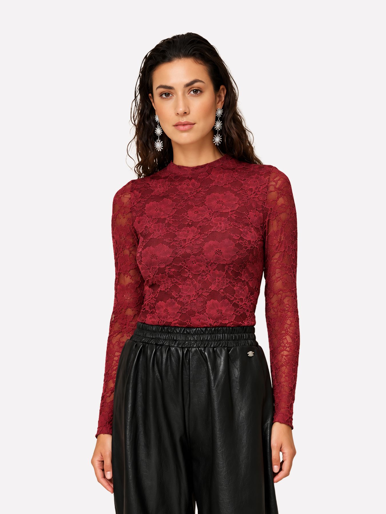 Lofty Manner Top Irea - Classic Lace 257 brick red 00120583-EKA26013300000098