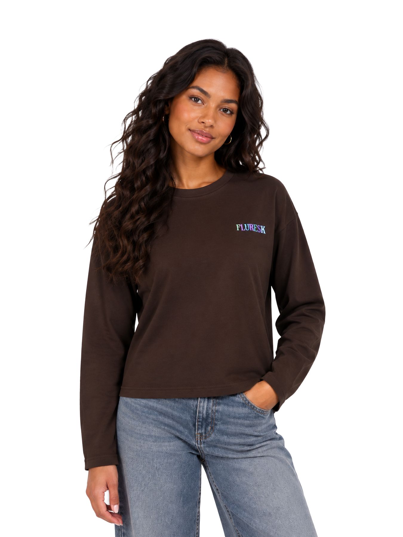 Fluresk Anya sweater 514 dark chocolate 00120916-EKA26015100000020
