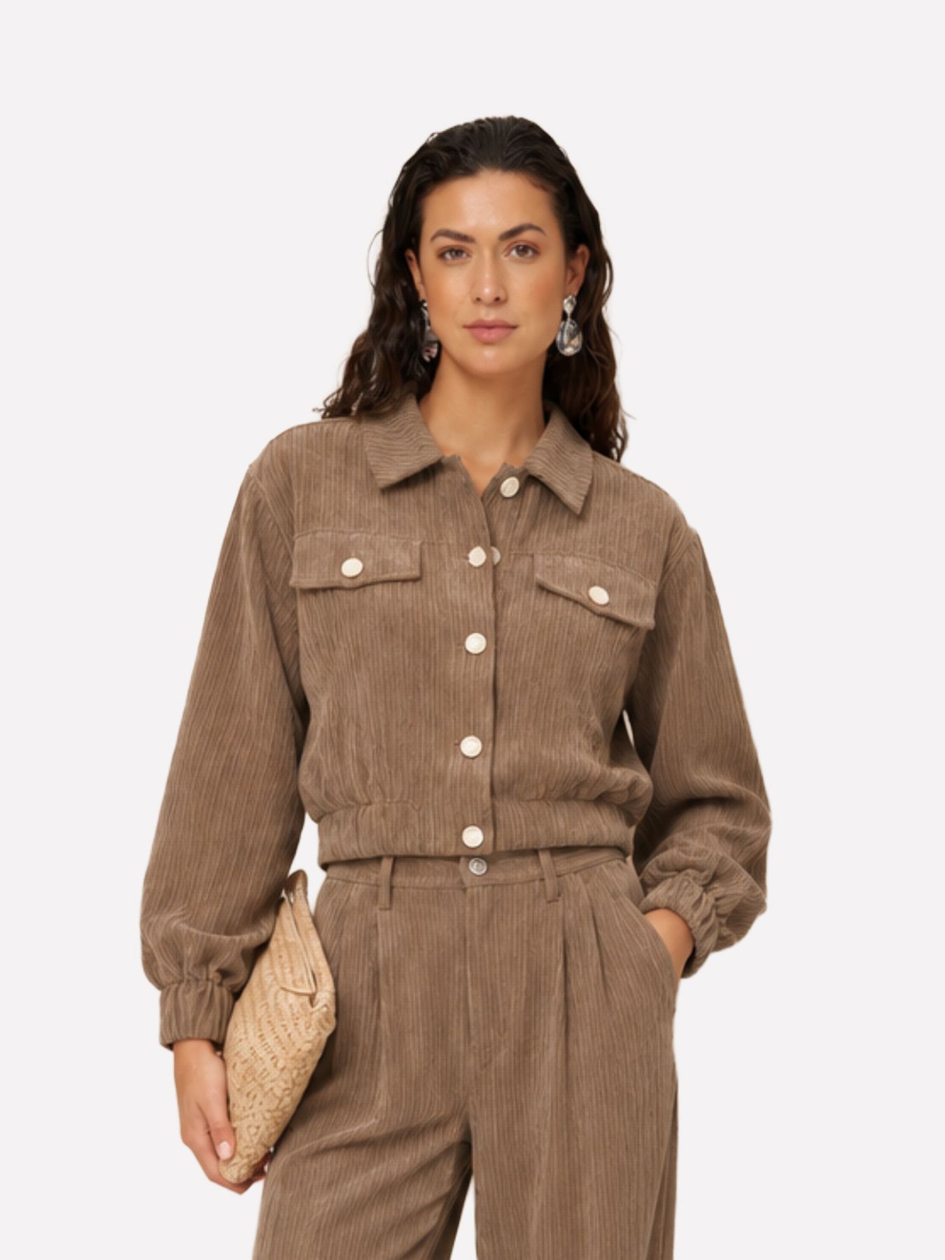 Lofty Manner Jacket Jaxy - Corduroy 192 taupe 00121170-EKA26013300000102